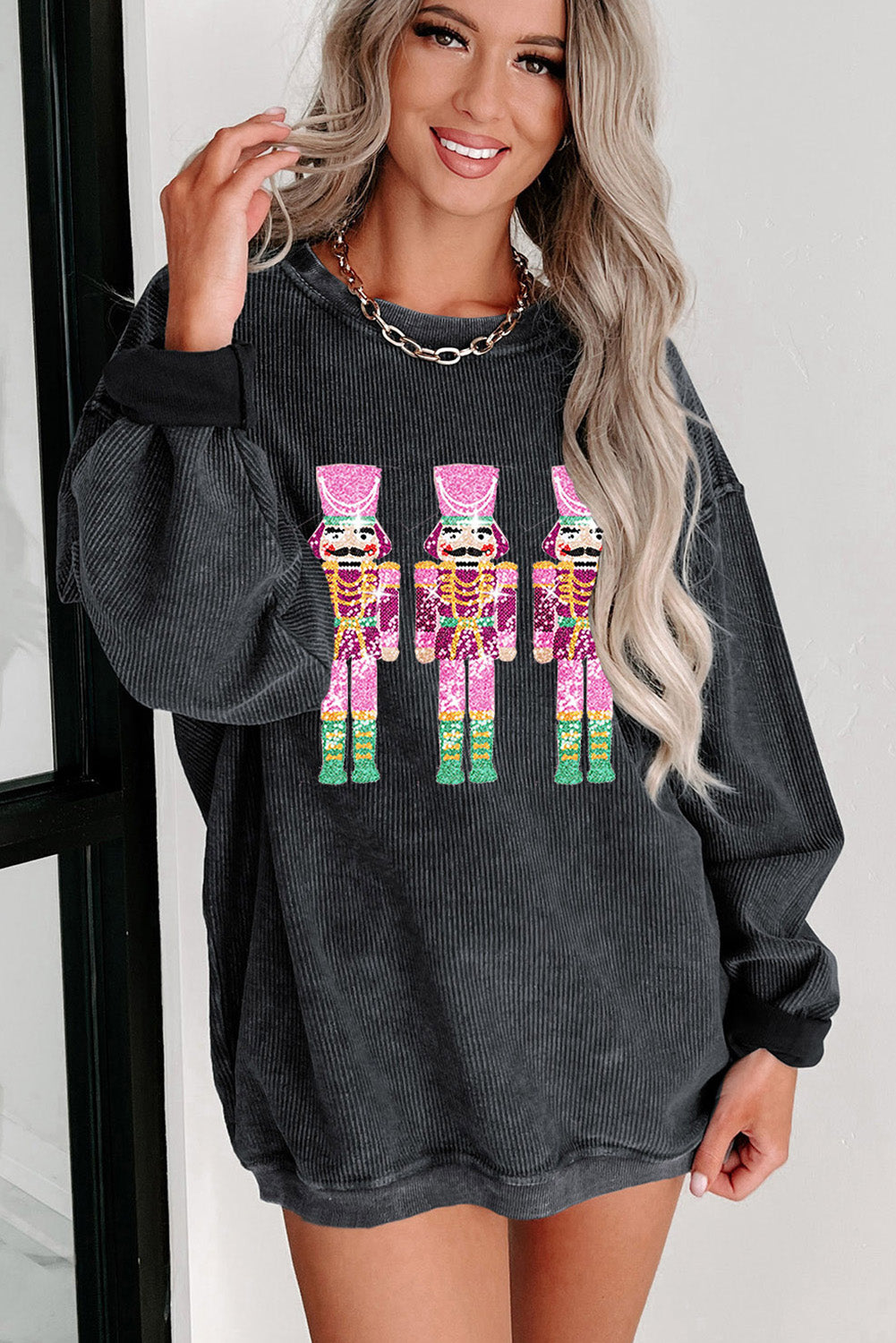 Sequin Nutcracker Sweatshirt
