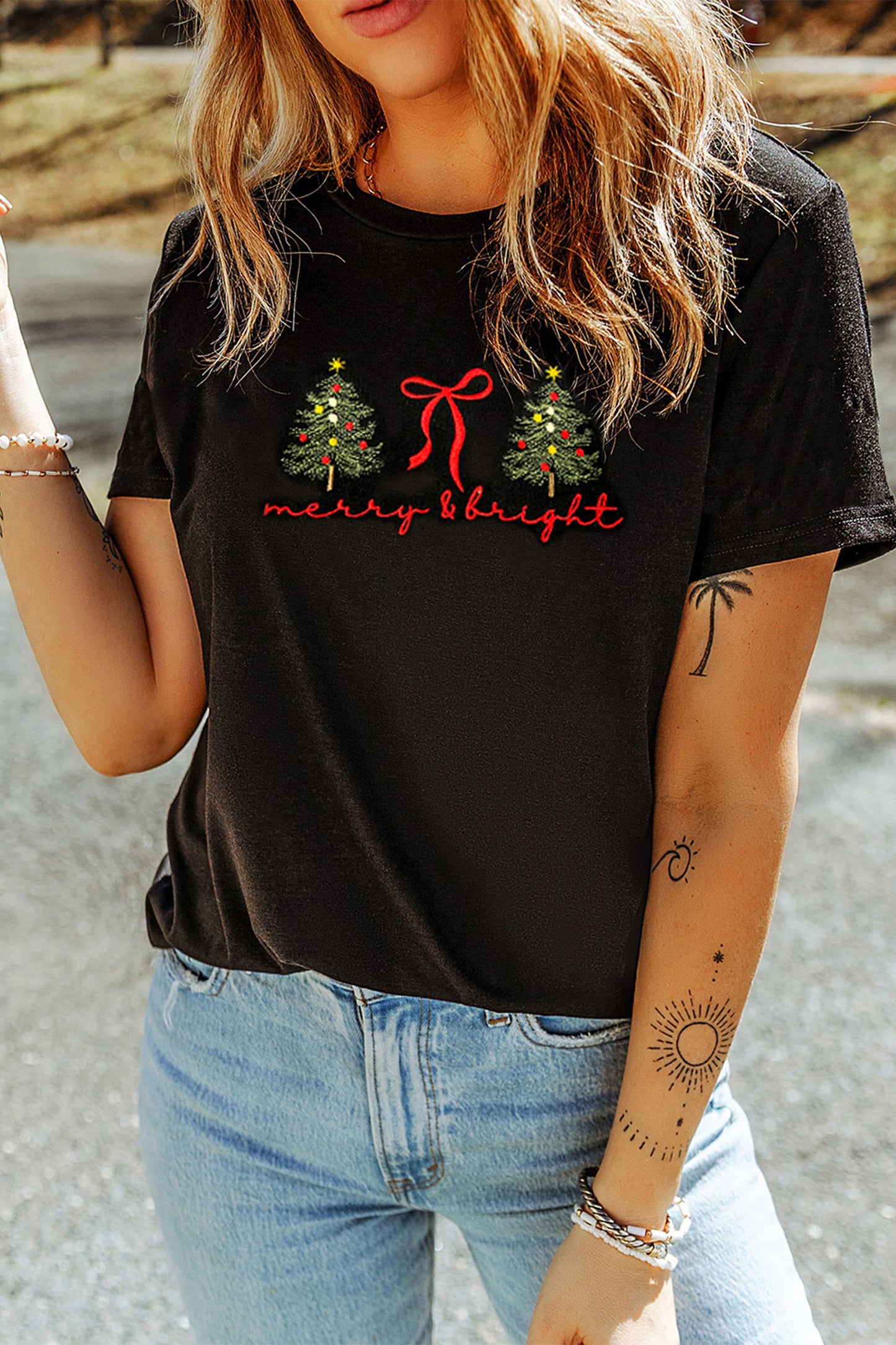 Merry & Bright Christmas Tee