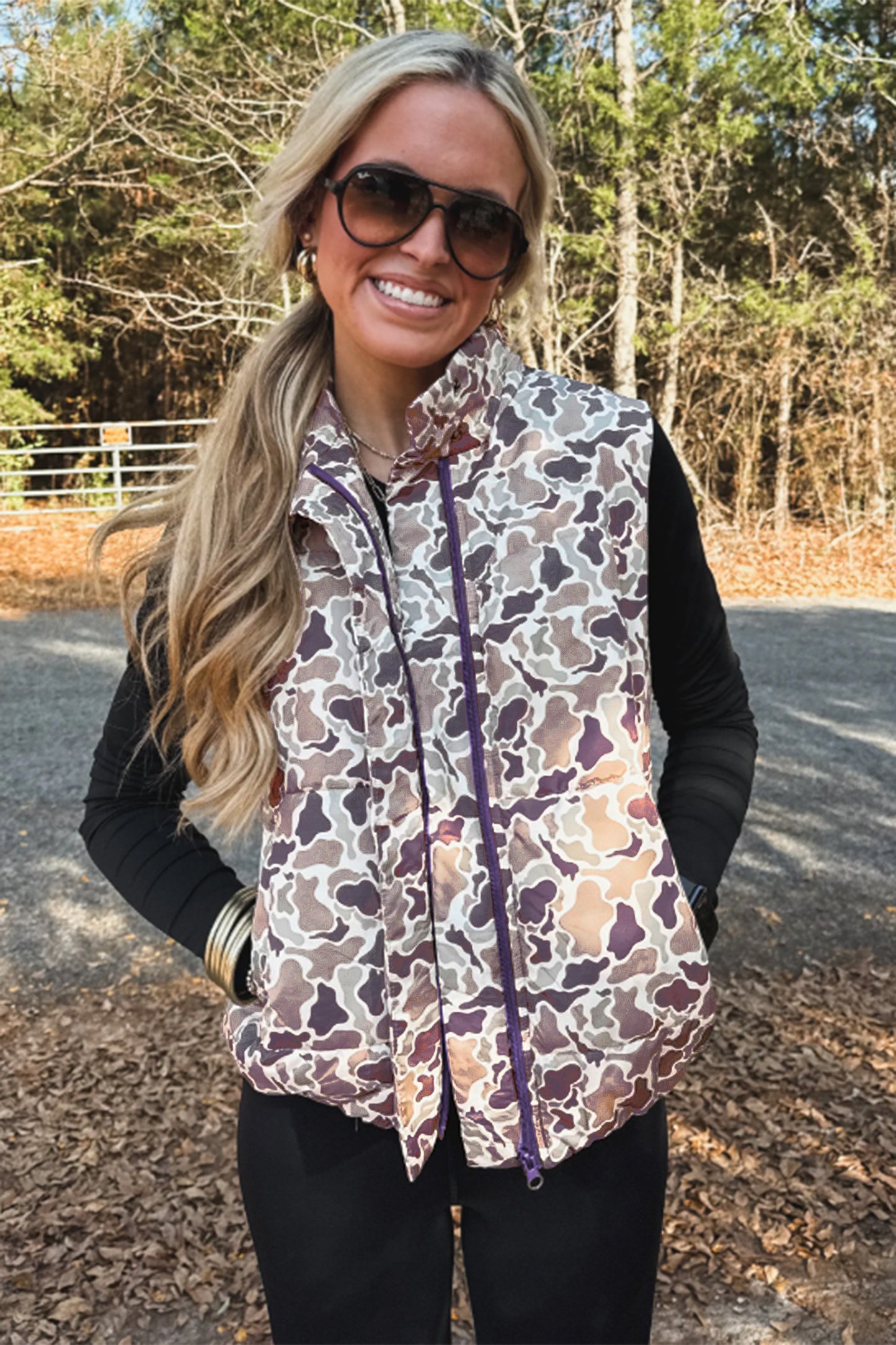 Camouflage Puffer Vest