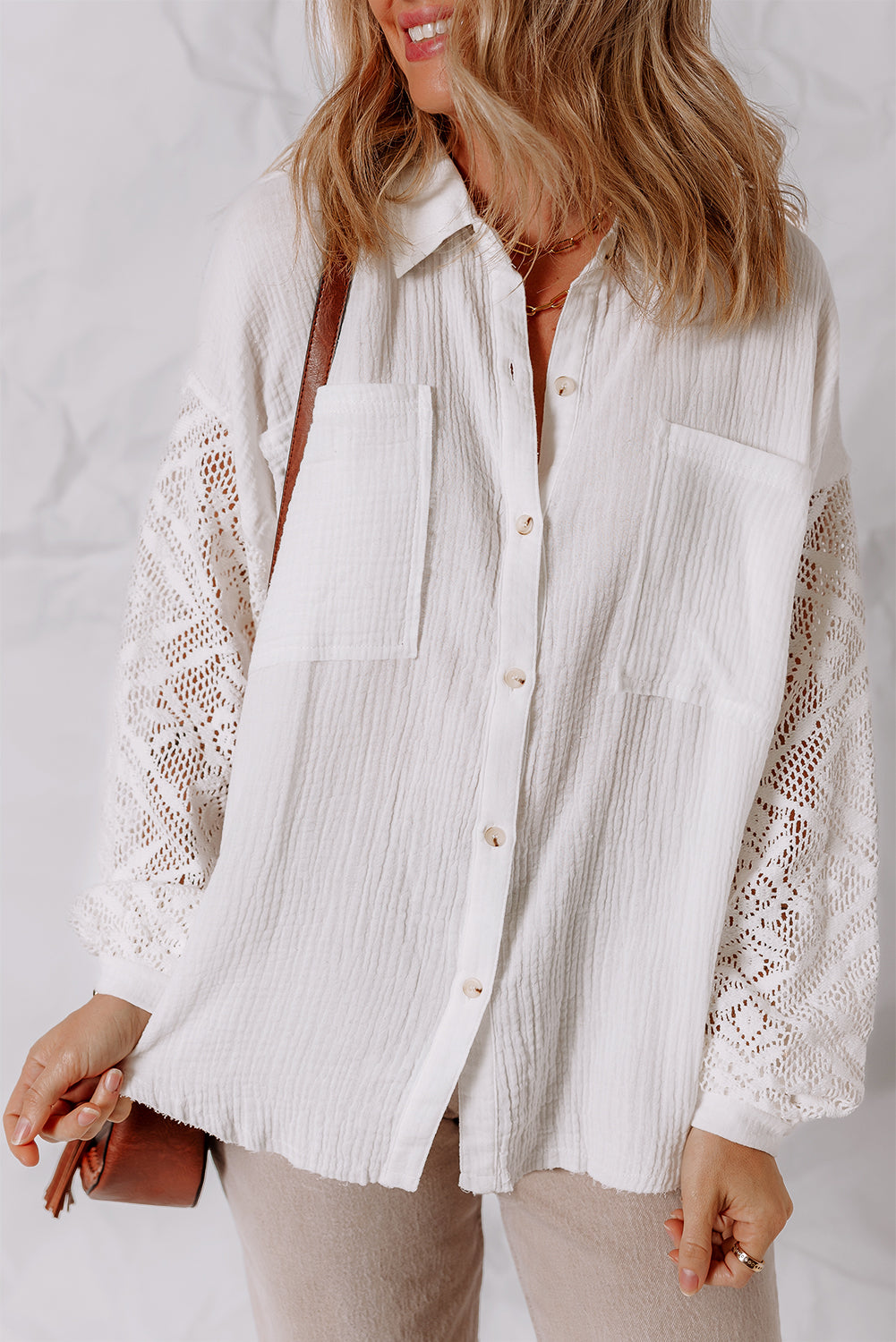 Cotton Gauze Long Sleeve Shirt