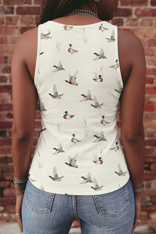 Mallard Print Tank Top