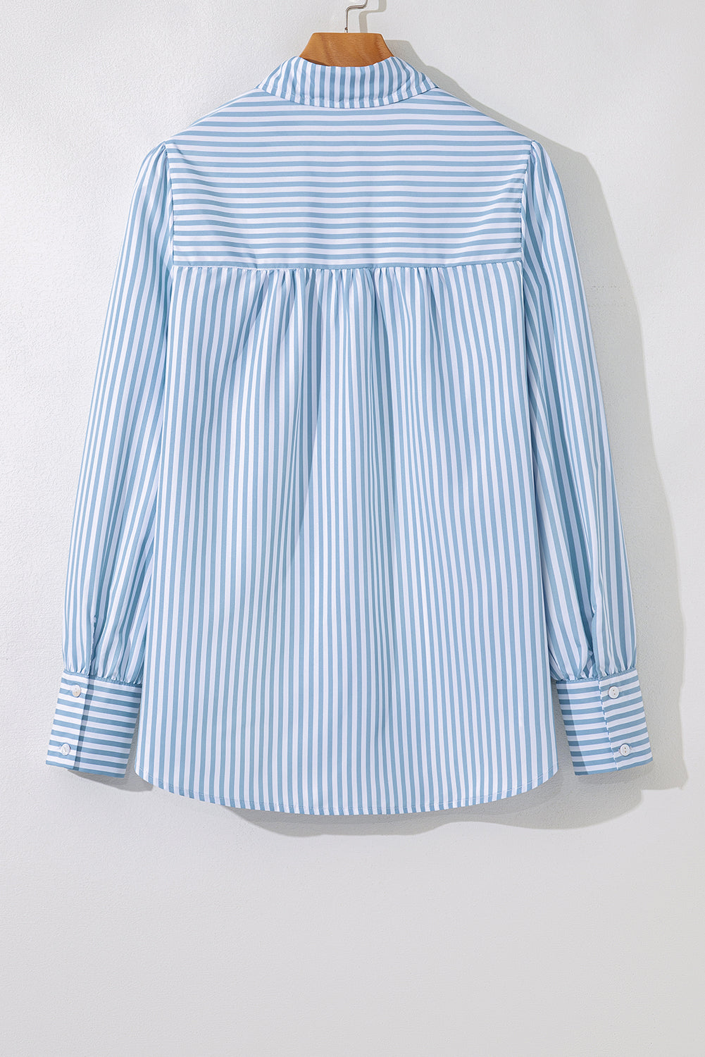 Striped Smocked Popover Shirt