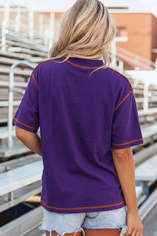 Purple and Orange Game Day Tee