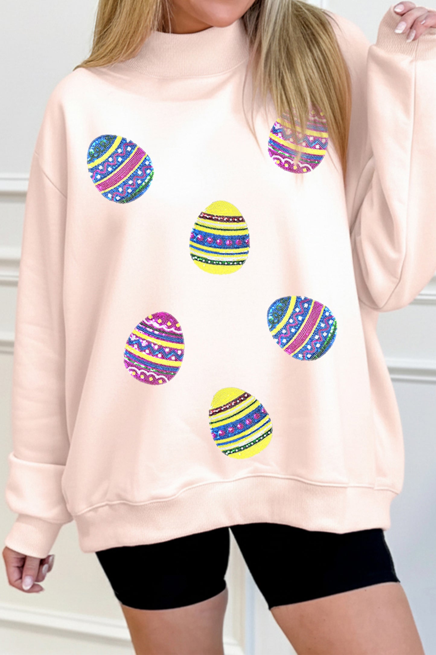 Sequin Easter Egg Sweatshirt