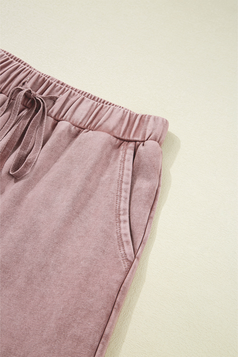 Mineral Wash Tiered Wide Leg Pants