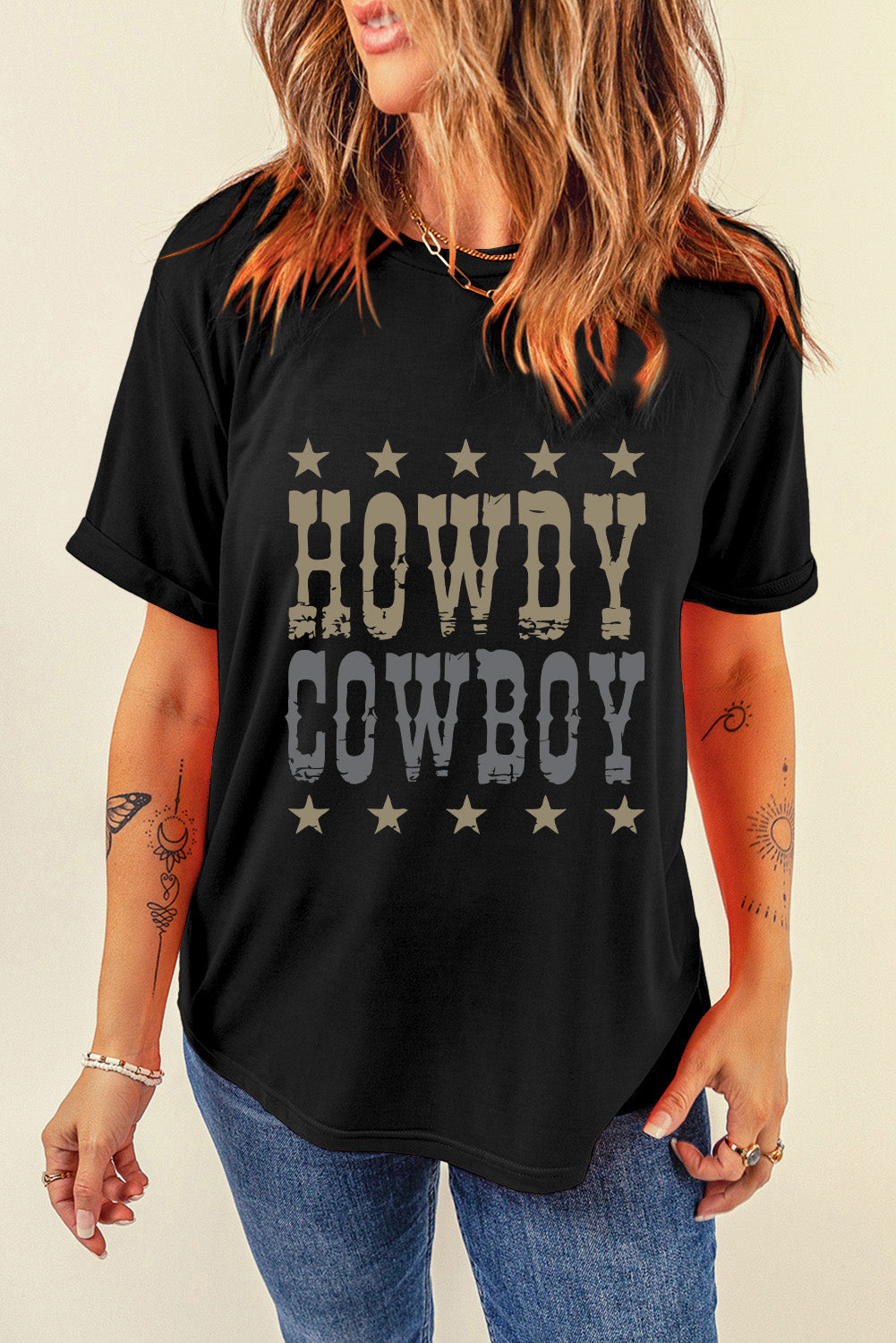 Howdy Cowboy Oversized Tee
