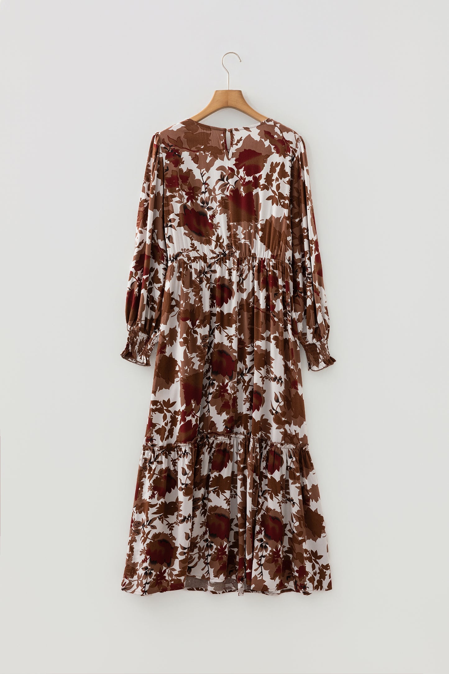 Chestnut Floral Maxi Dress
