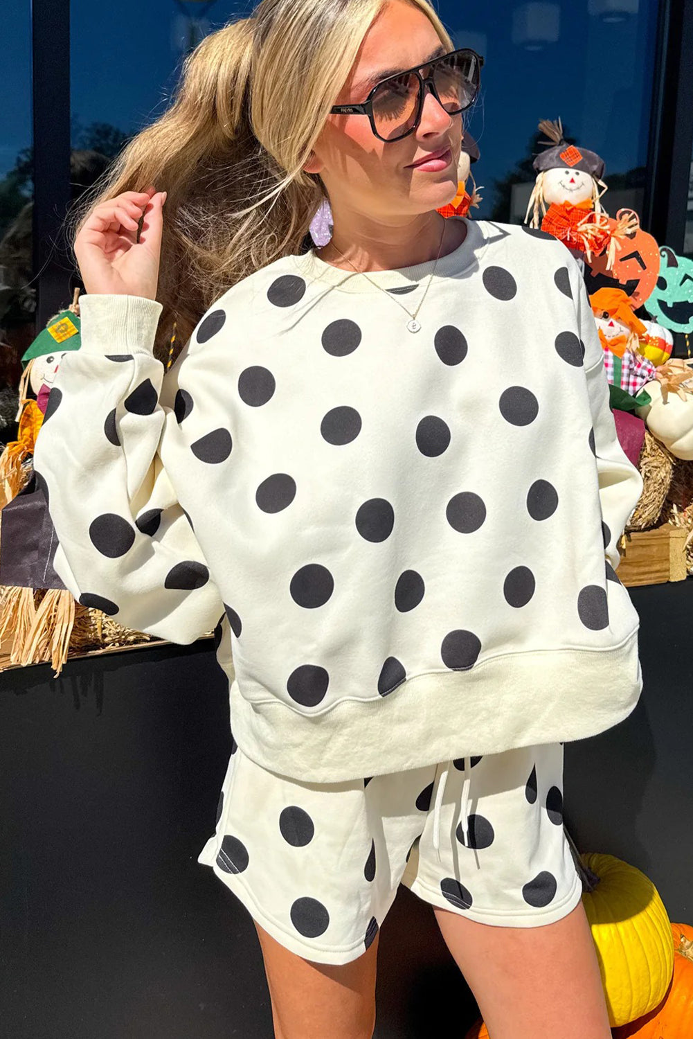 Polka Dot Shorts Set