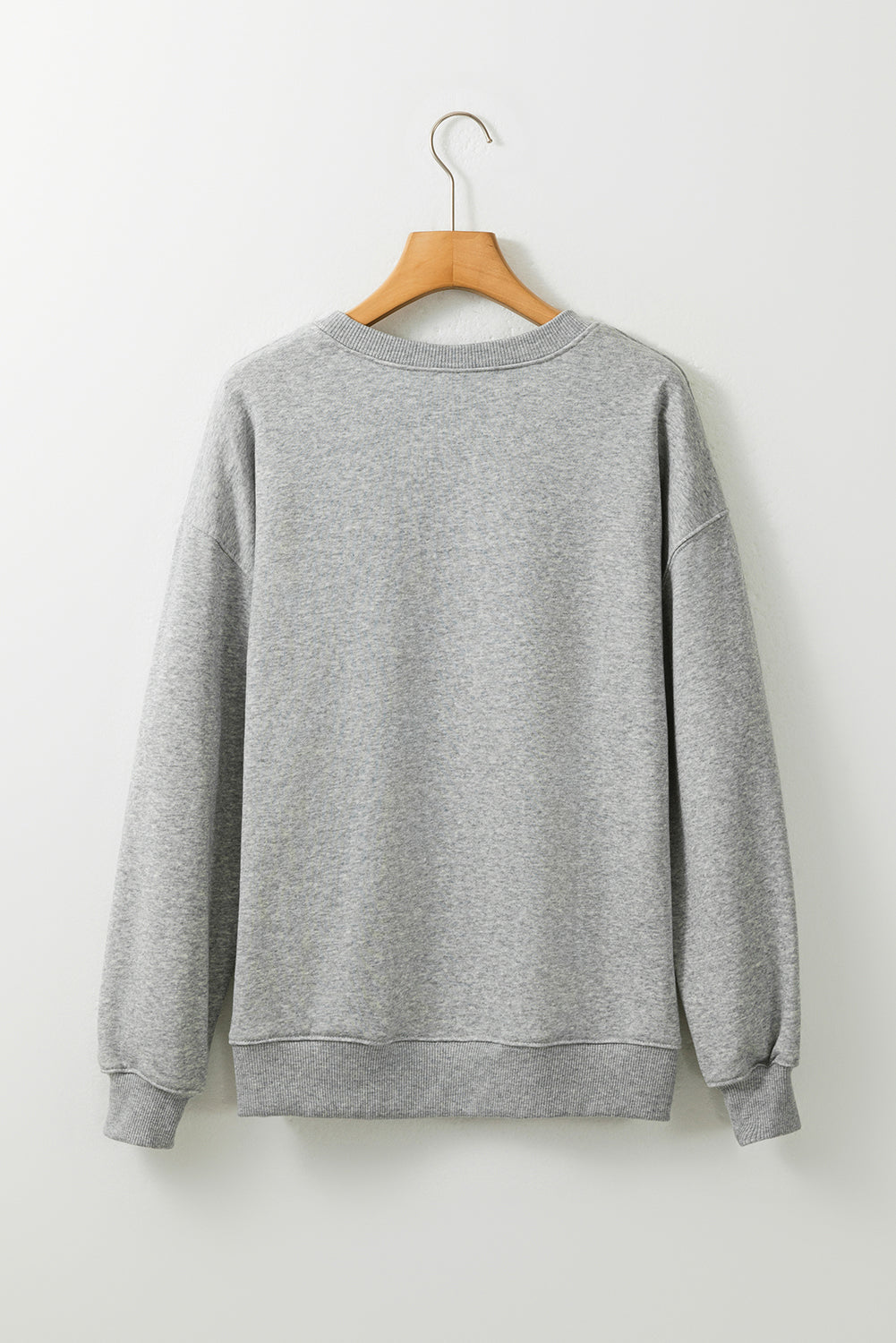Gray Sequin Baseball Bat Sweatshirt