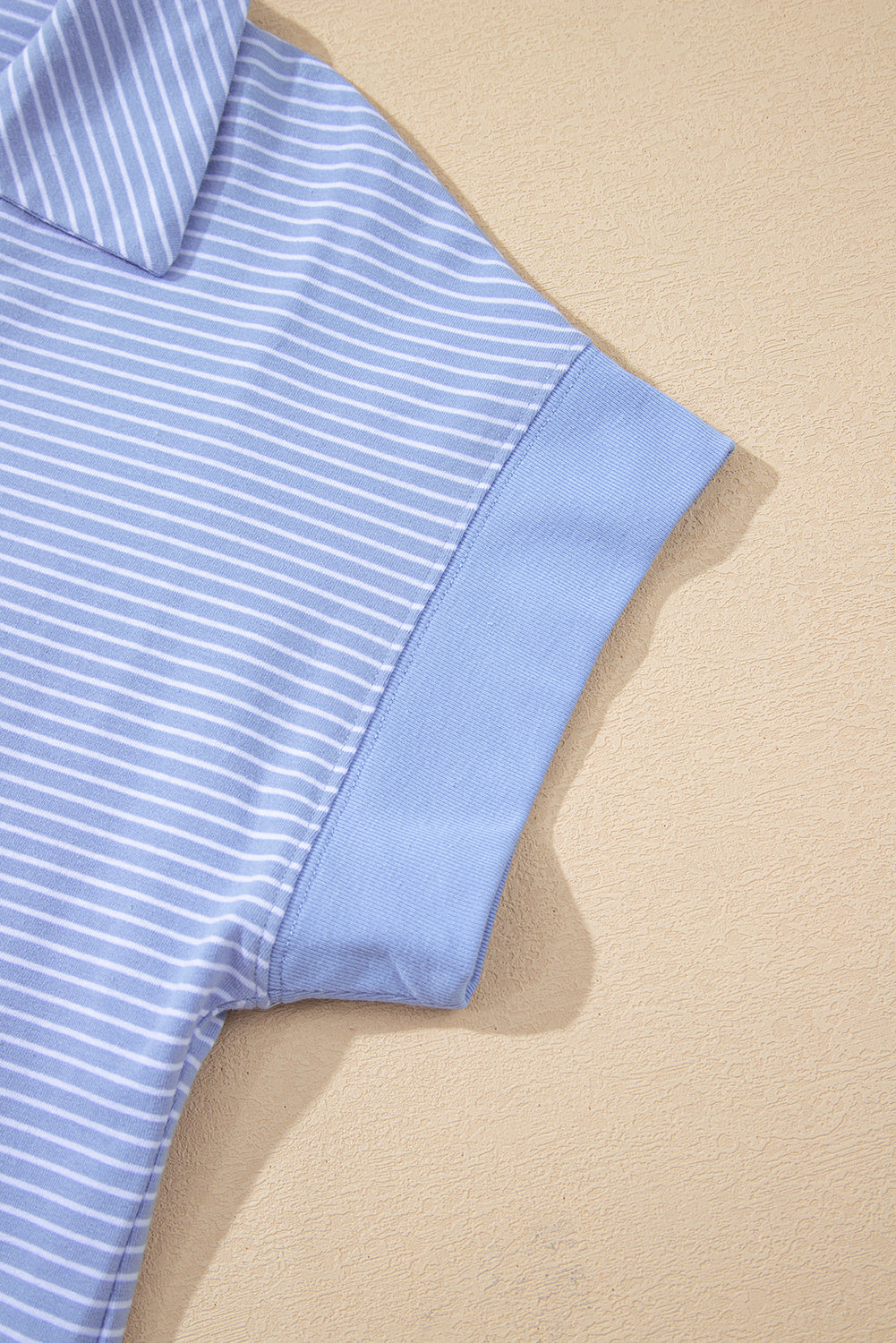Stripe Dolman Sleeve Top & Shorts Set