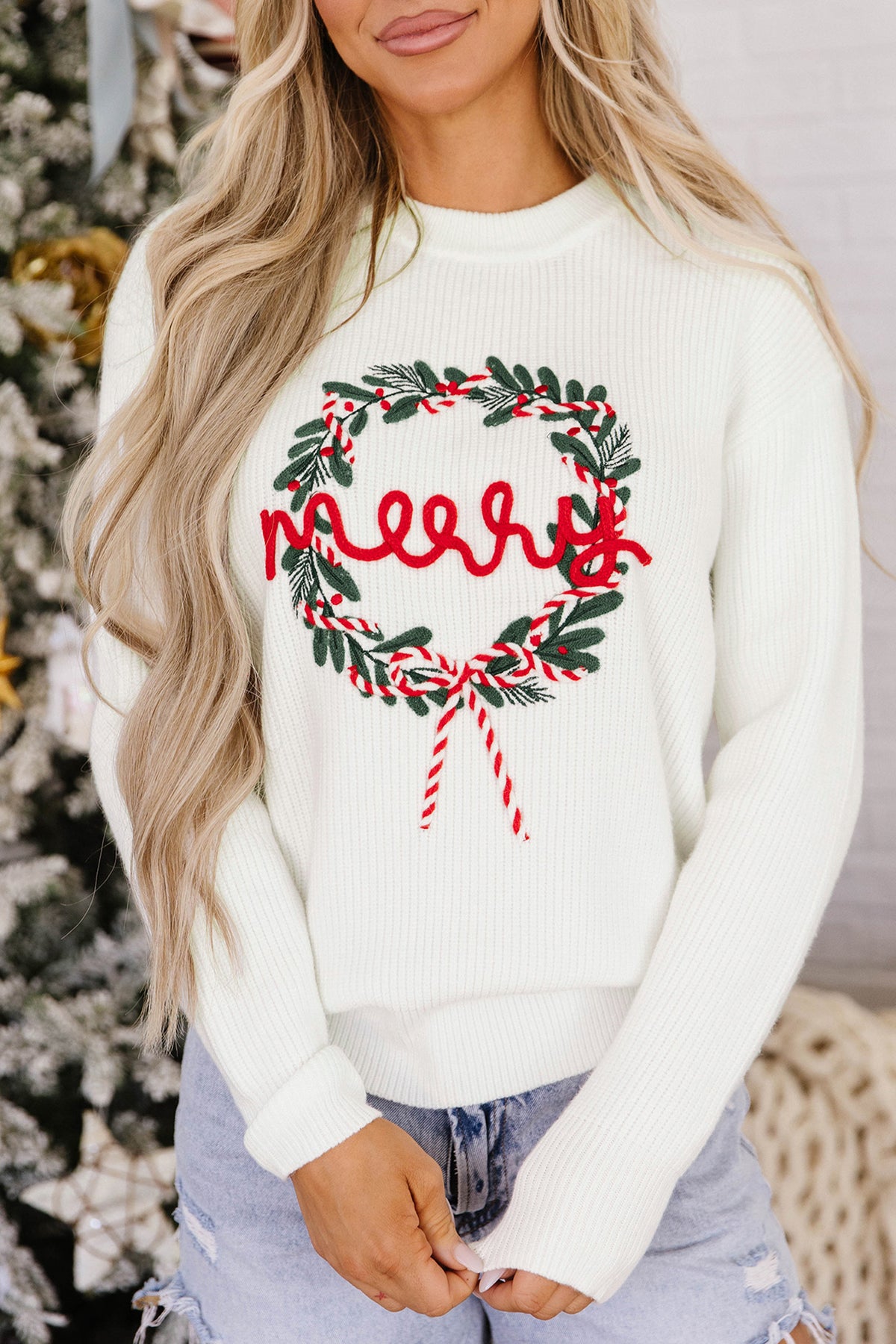 Christmas Wreath Sweater