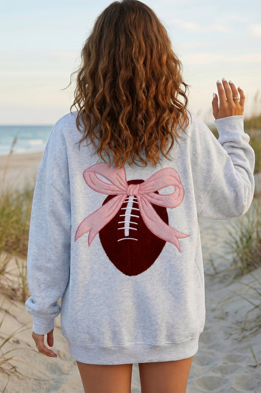 Chenille Football Sweatshirt