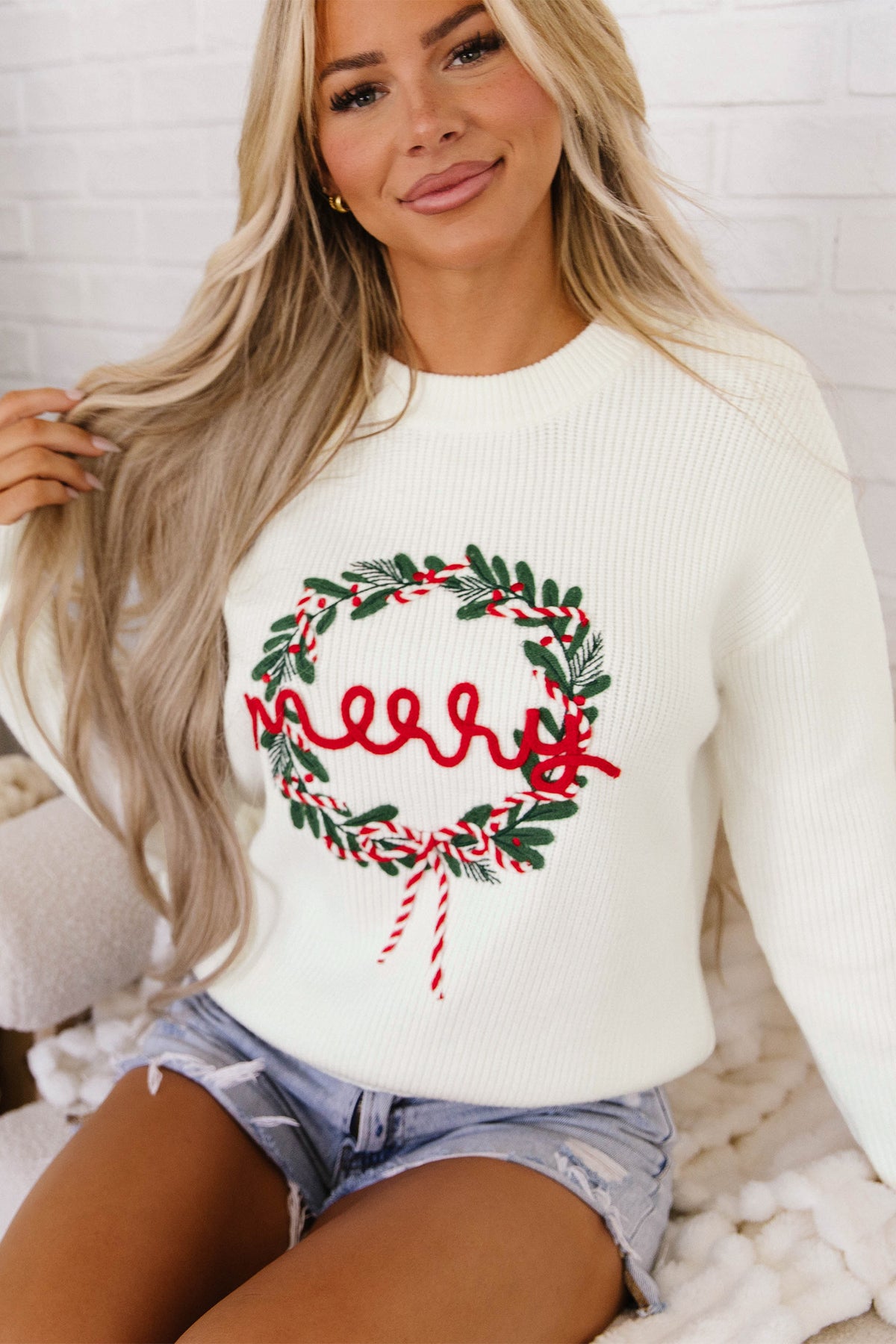 Christmas Wreath Sweater