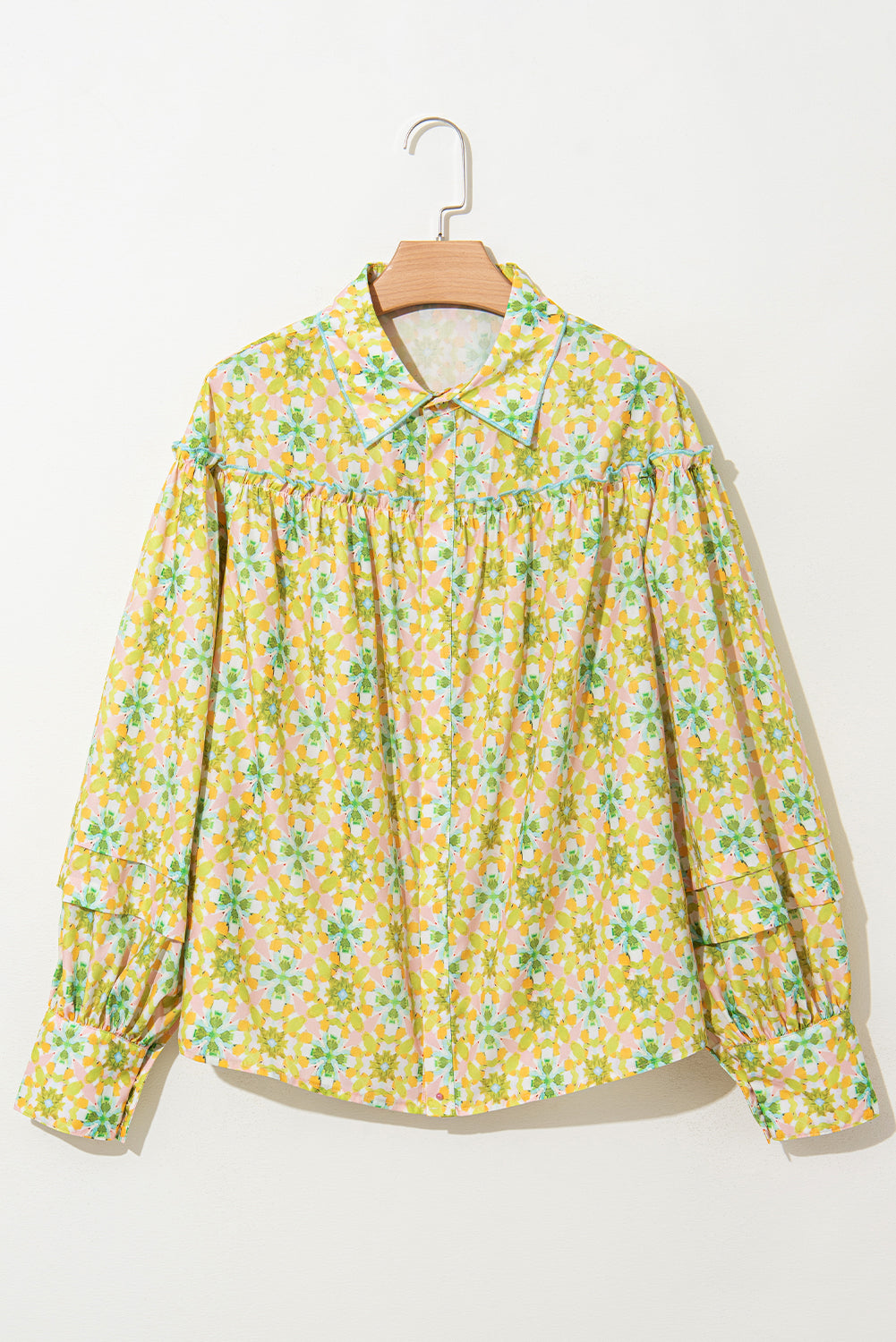 Boho Floral Long Sleeve Blouse