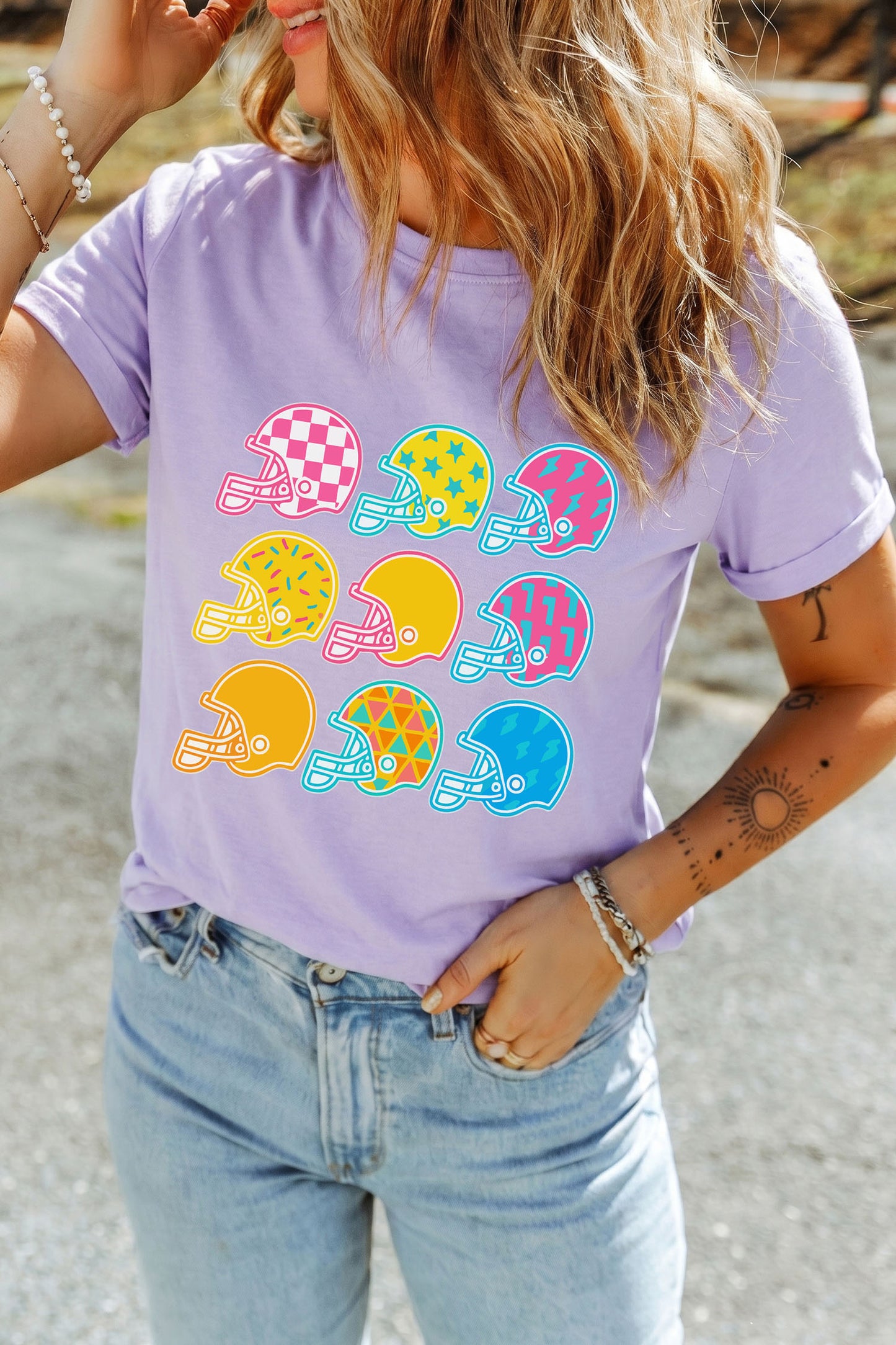 Colorful Game Day  Tee