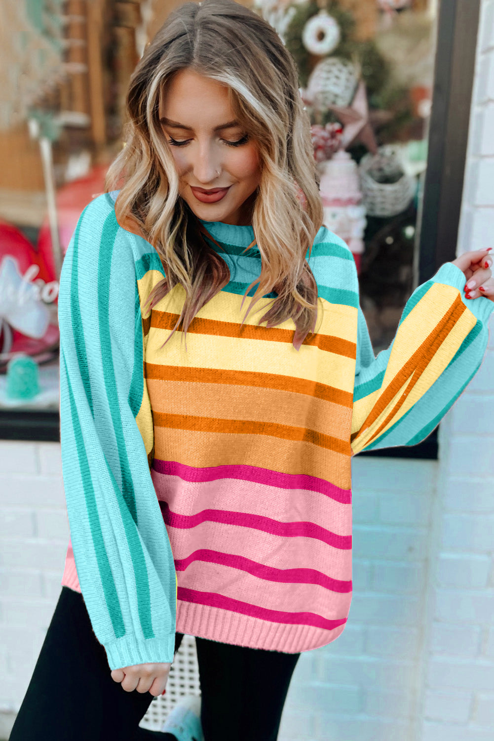 Striped Loose Sweater