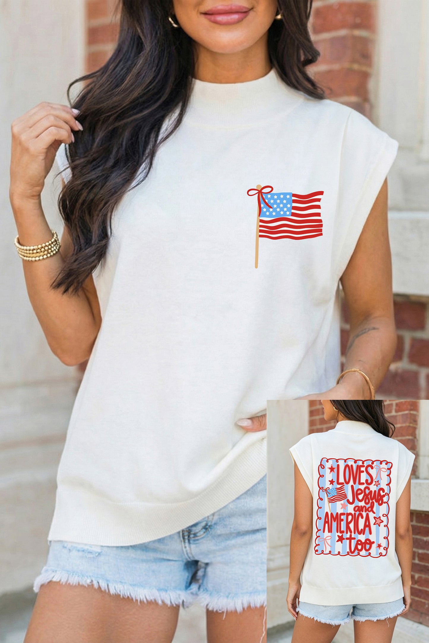 Jesus and America, Too Tee