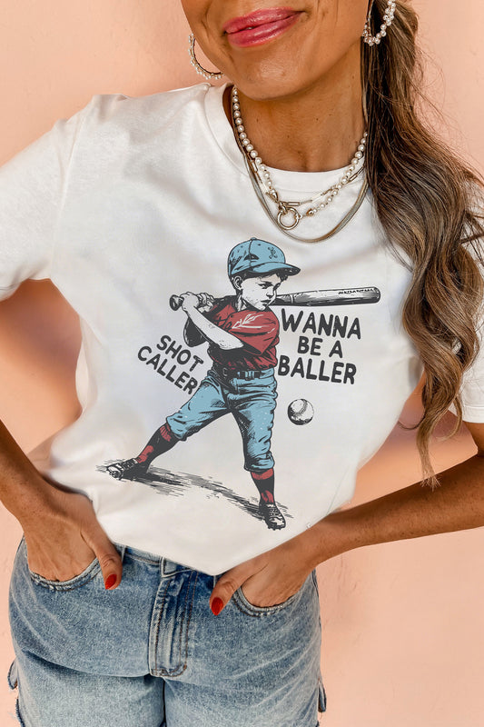 Shot Caller Baseball Tee