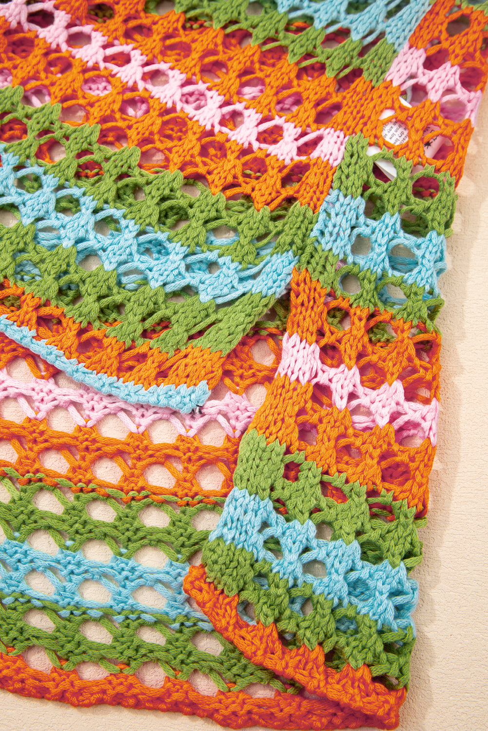 Summer Striped Crocheted Sweater
