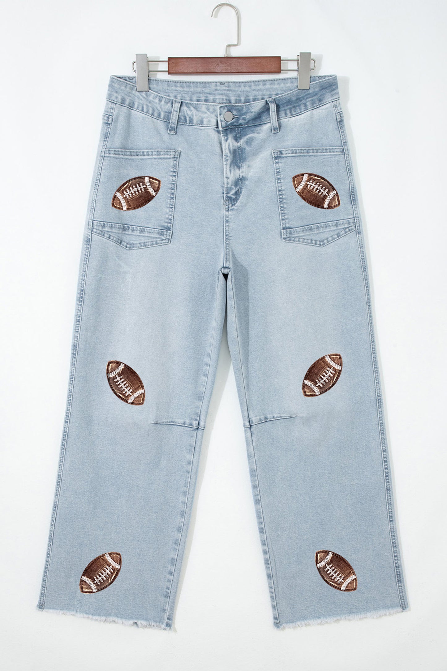 Sequin Football Jeans