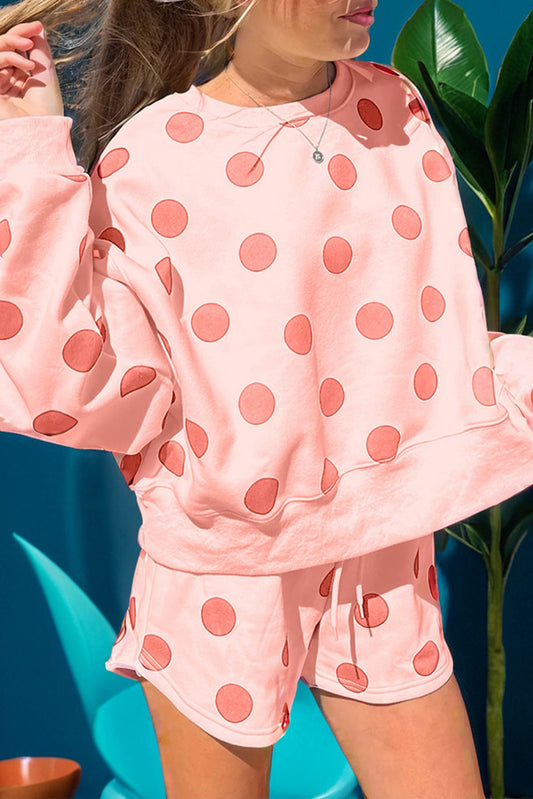Polka Dot Shorts Set