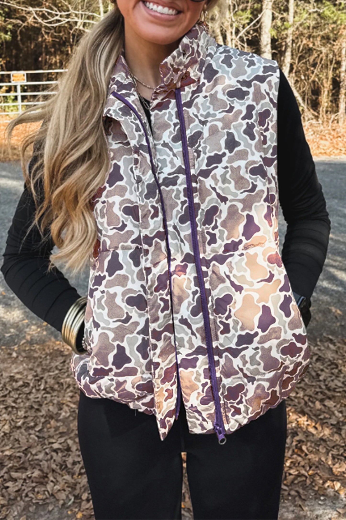 Camouflage Puffer Vest