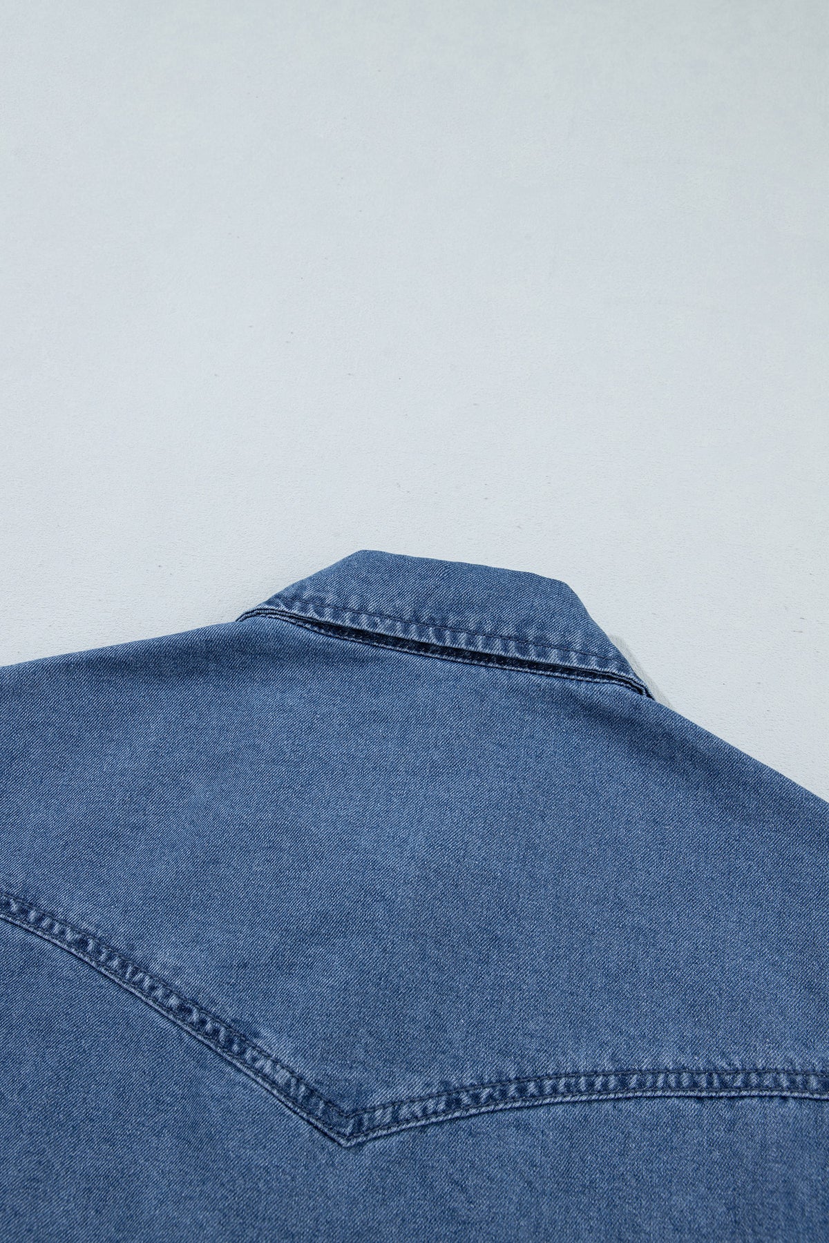 Denim Western Embroidered Shirt
