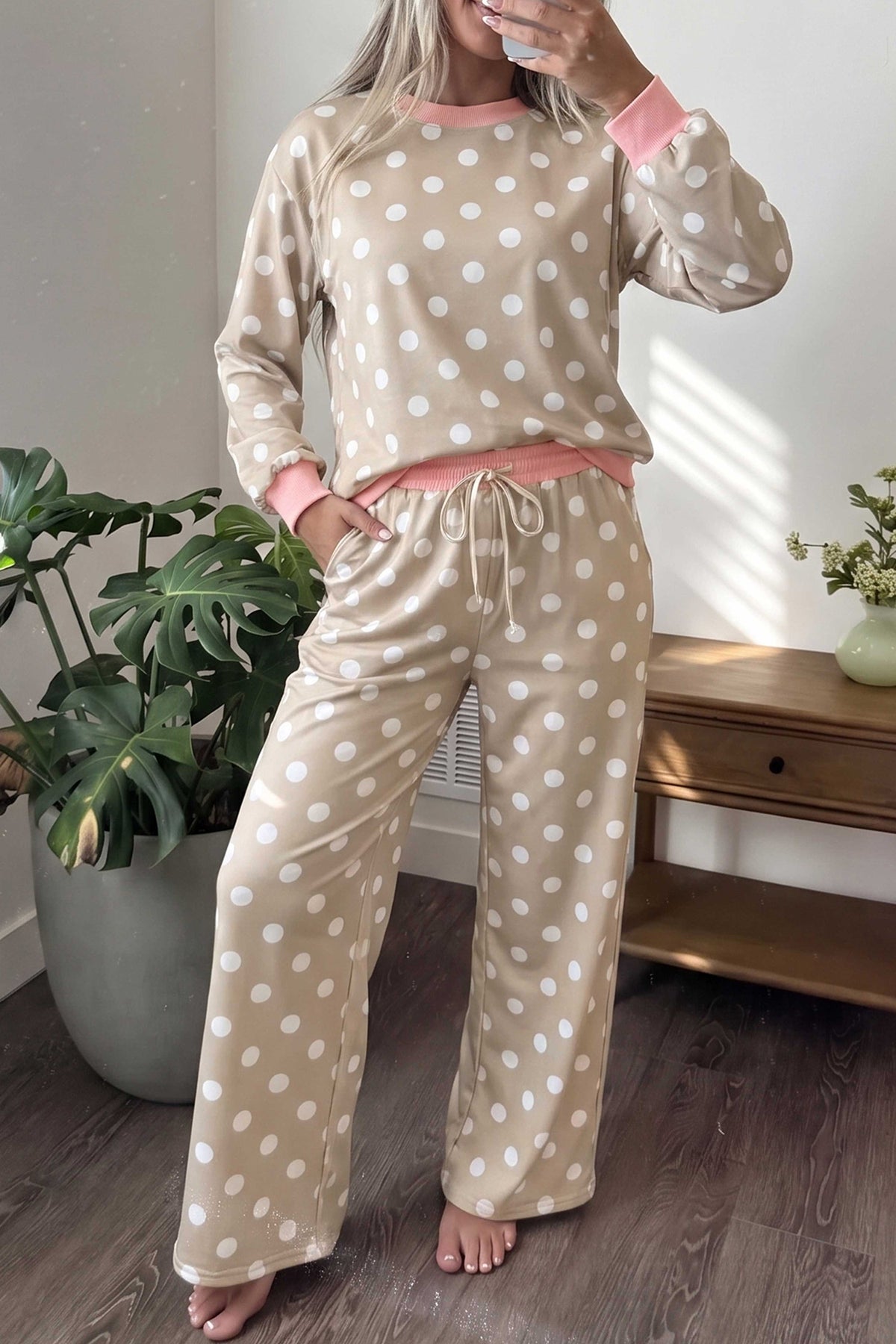 Polka Dot Pants Set