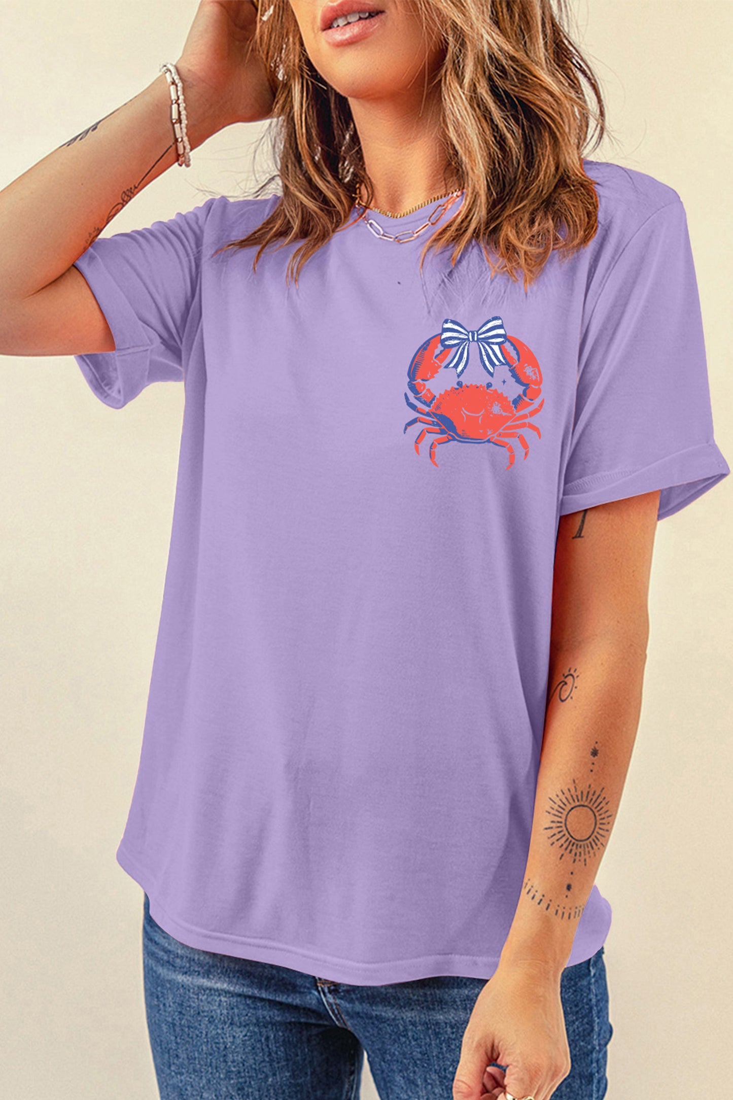 Orchid CRABBY Beach Day Tee