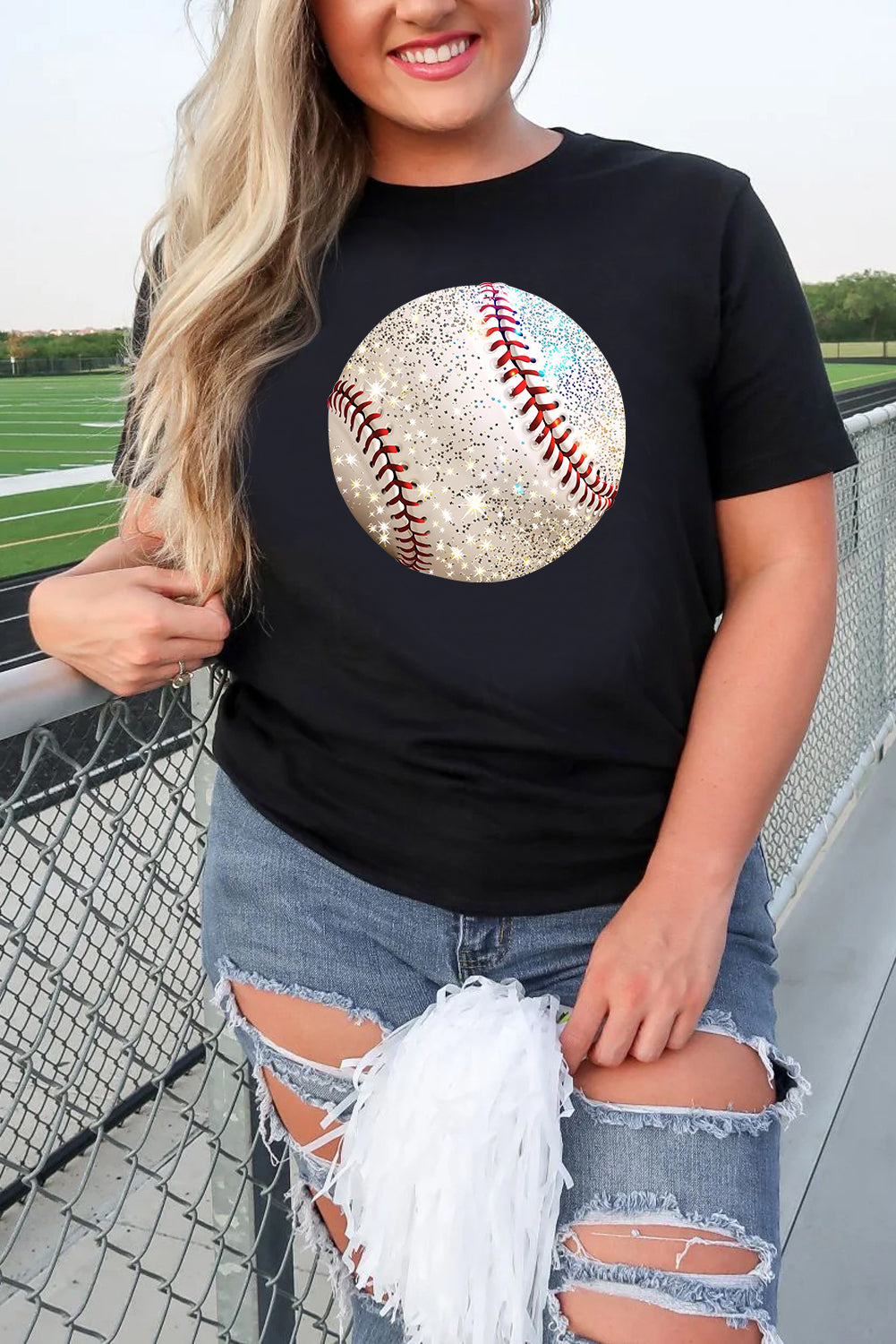 Black Baseball T Shirt