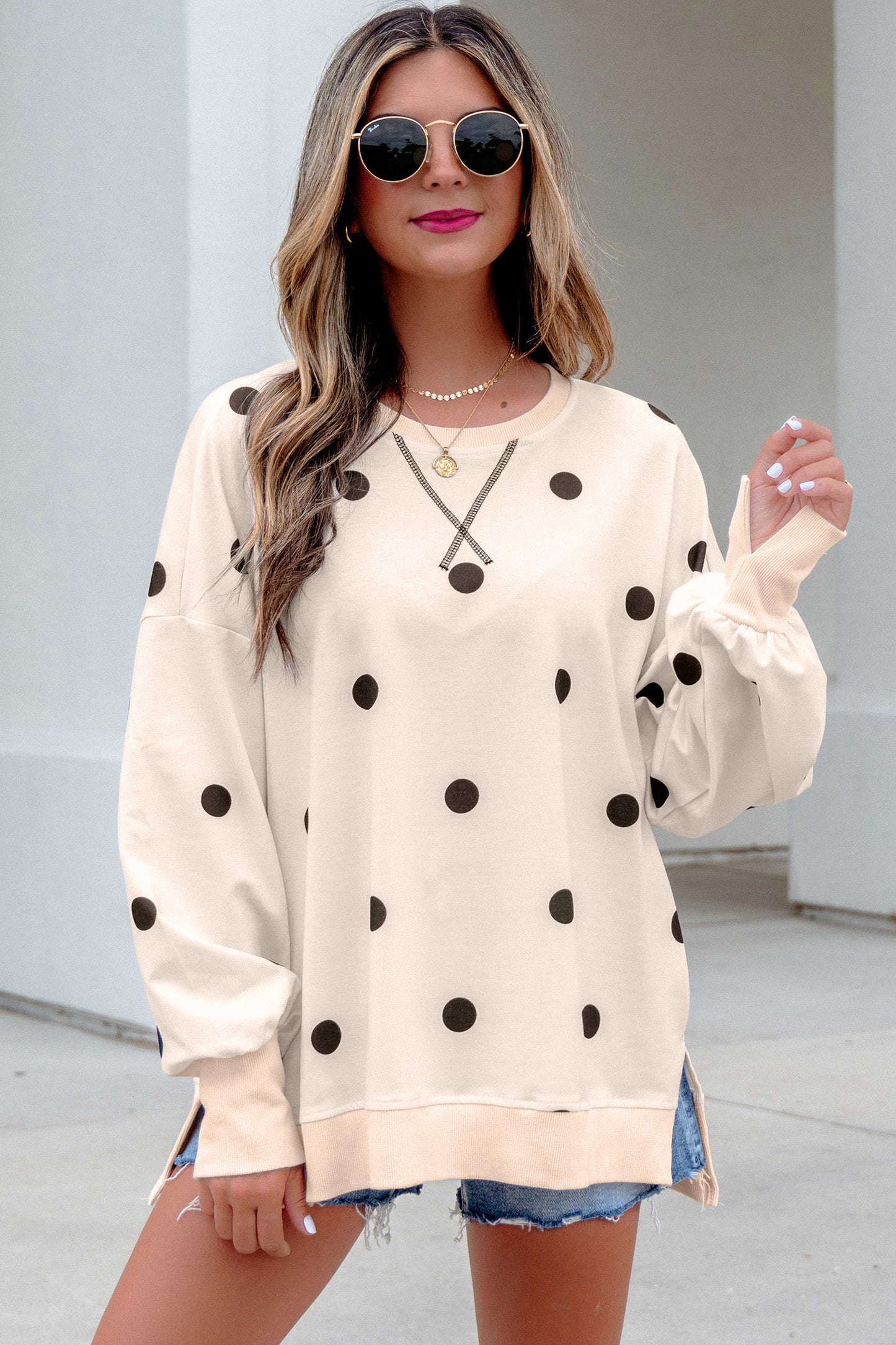Polka Dot Pullover