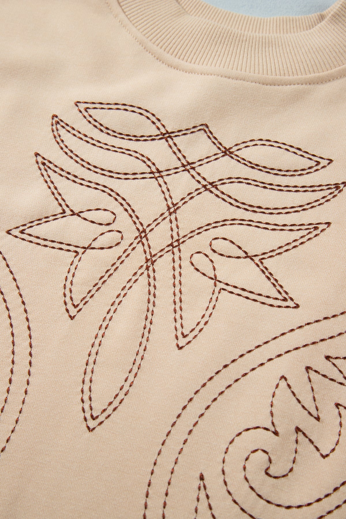 Western Embroidery Sweatshirt