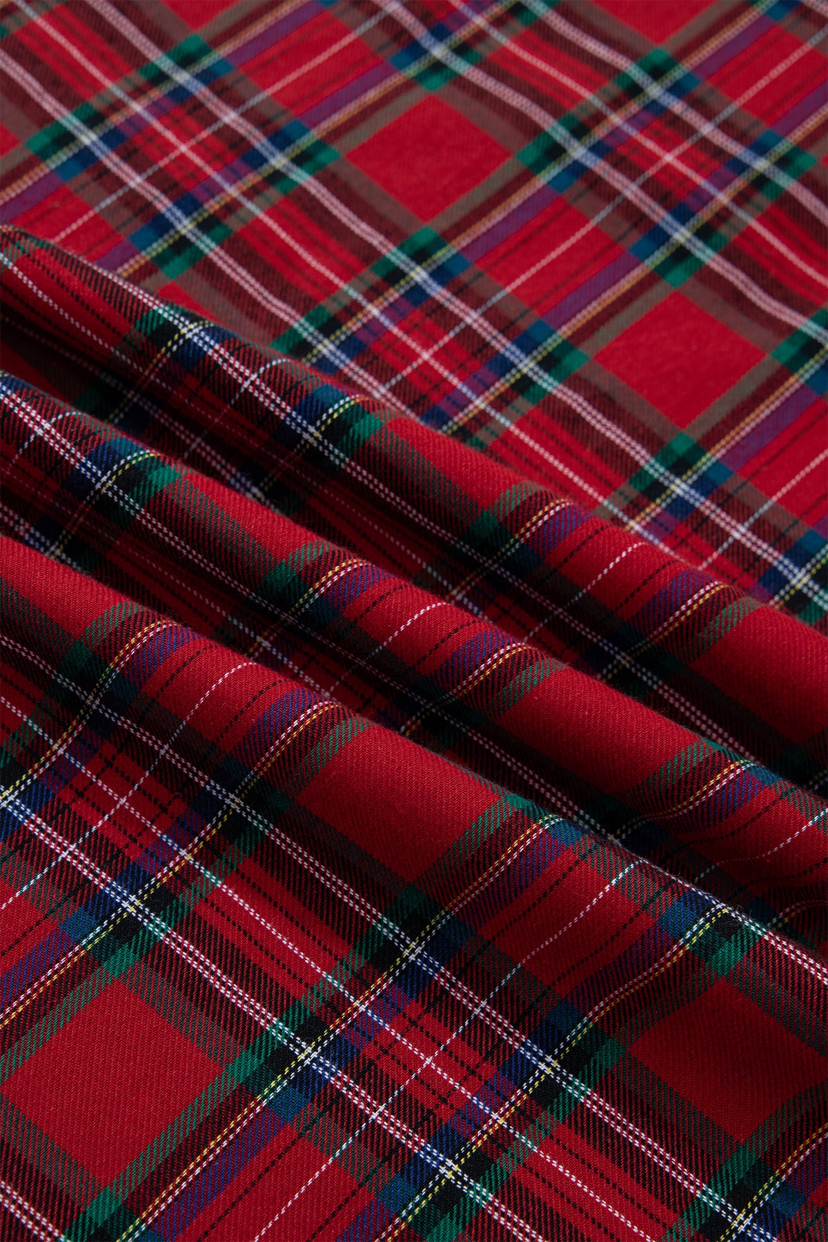 Festive Red Plaid Dress
