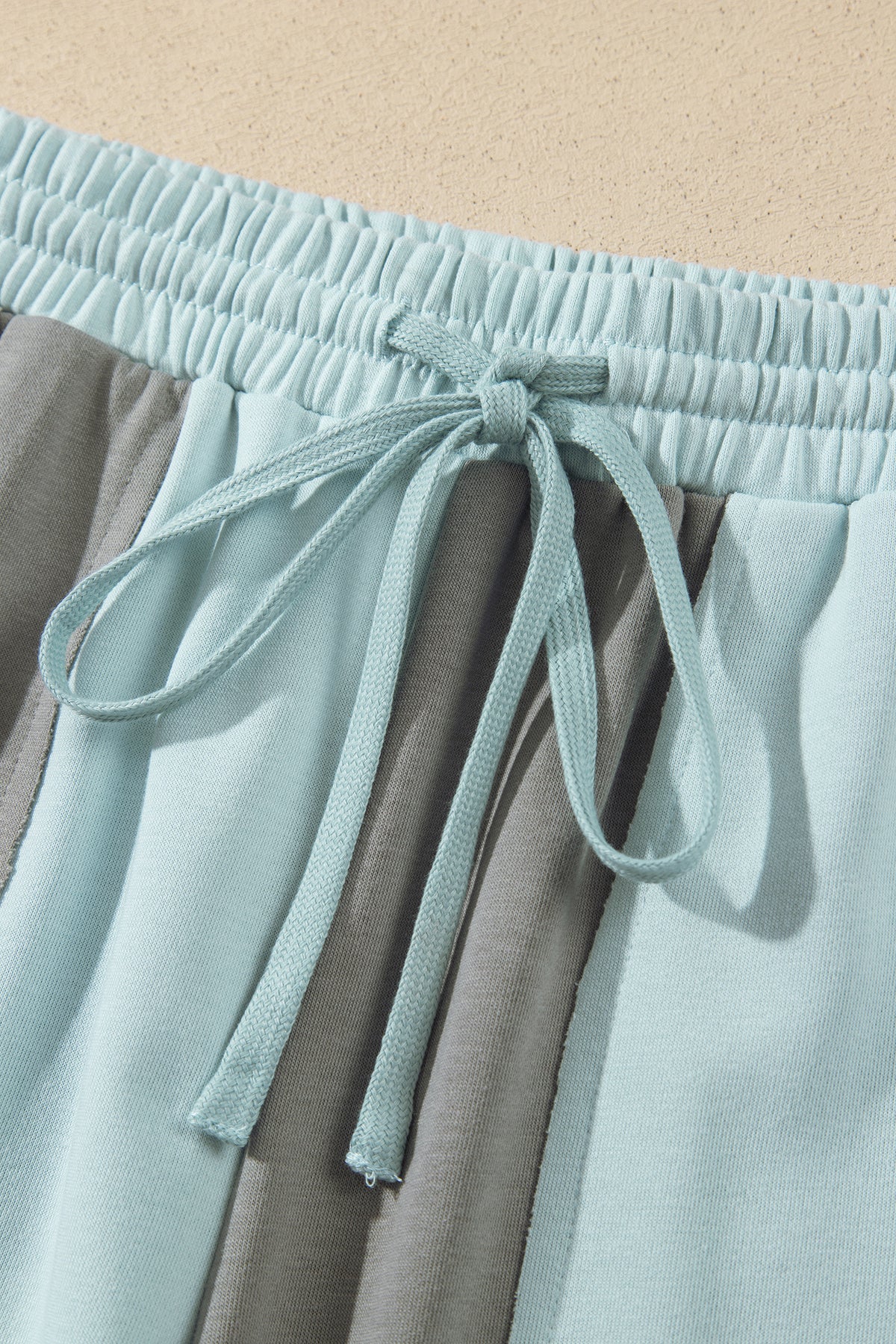 Raw Seam Patchwork Wide Leg Pants