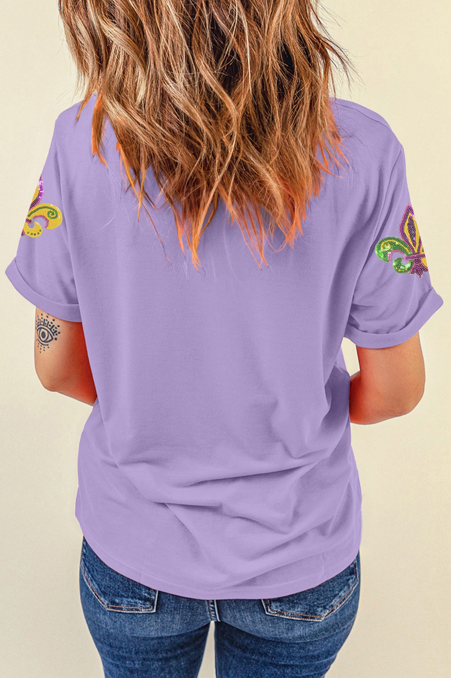 Sequin Mardi Gras Tee