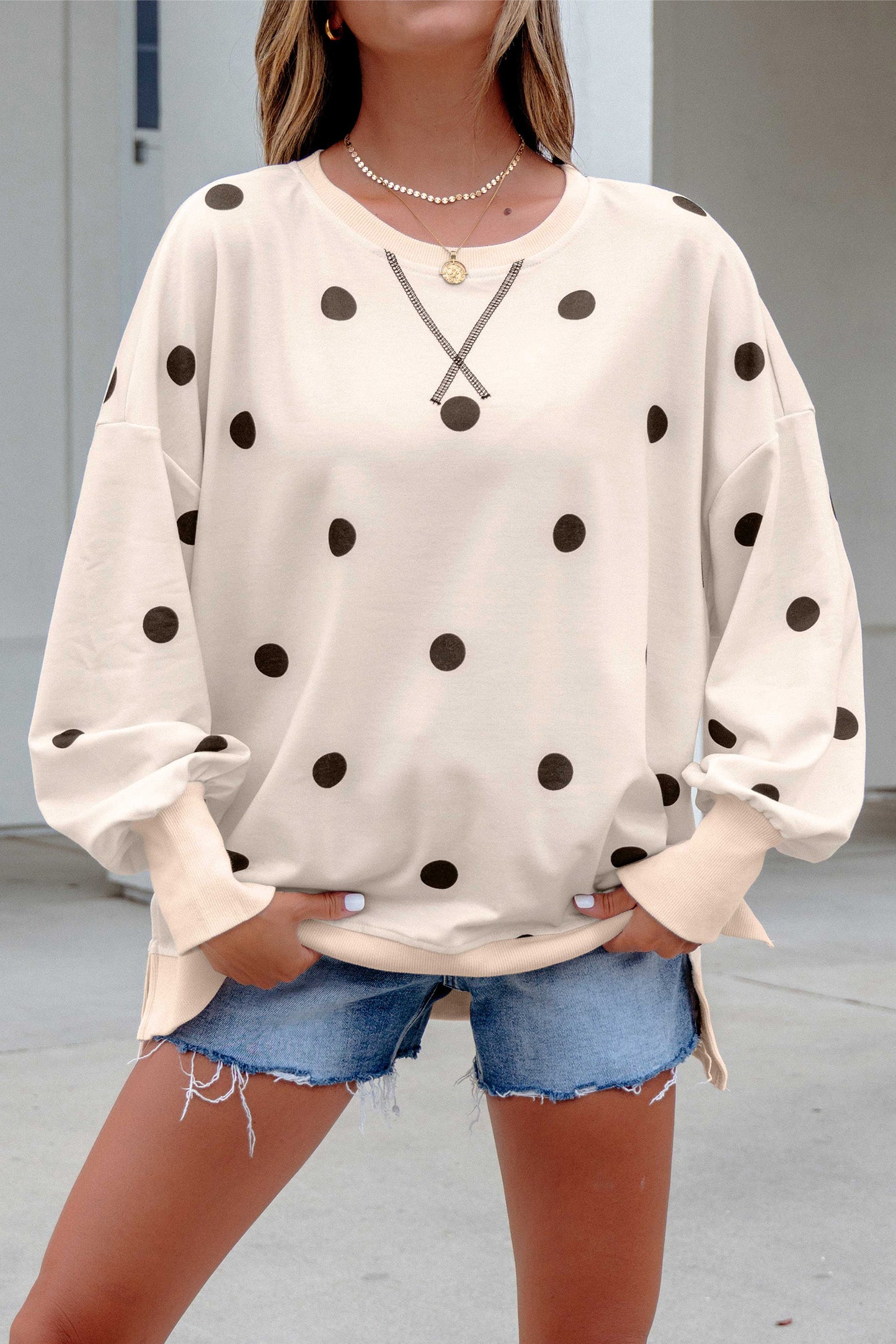 Polka Dot Pullover
