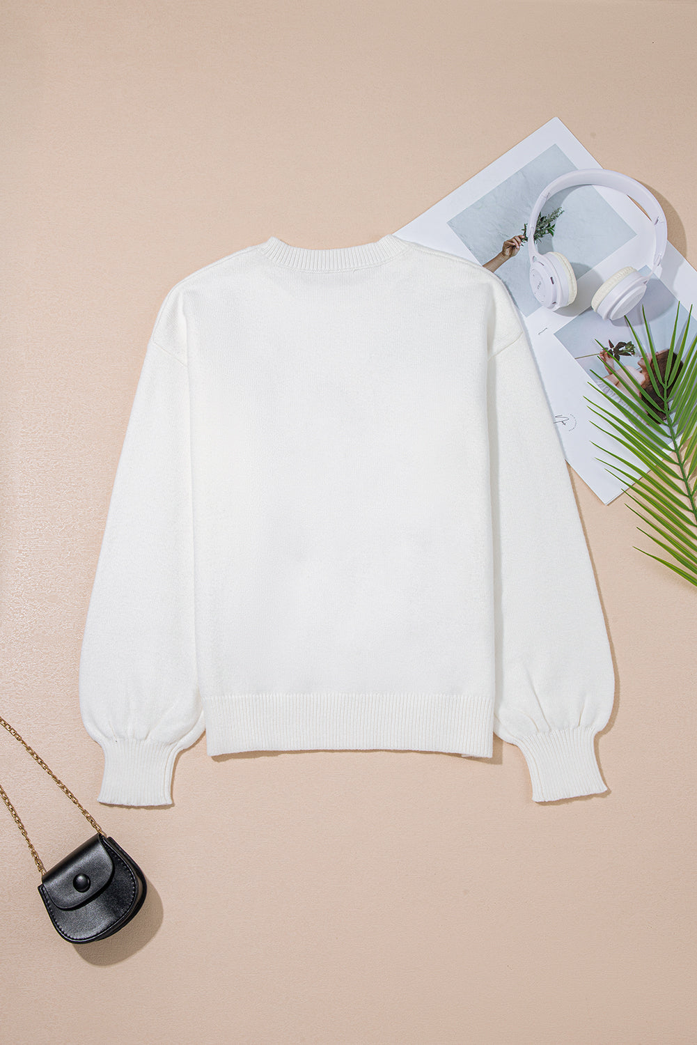White Tinsel Western Sweater