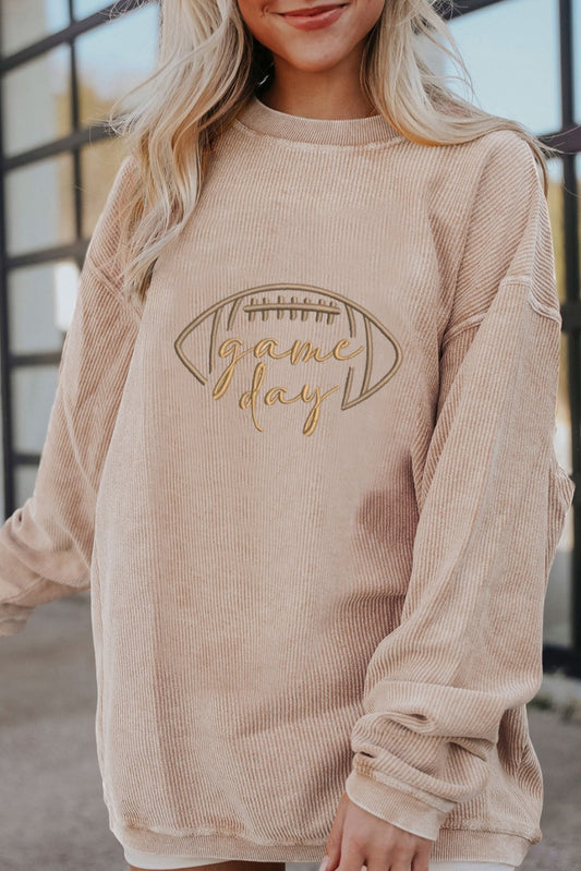 Football Game Day Corded Sweatshirt