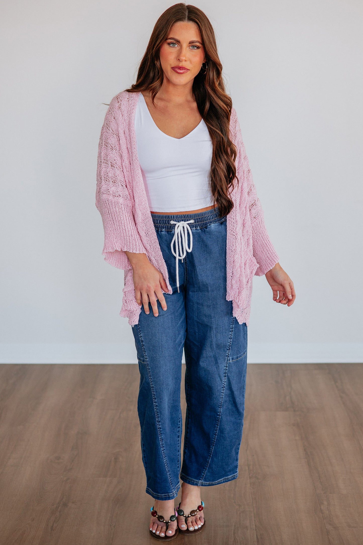 Open Front Crochet Cardigan