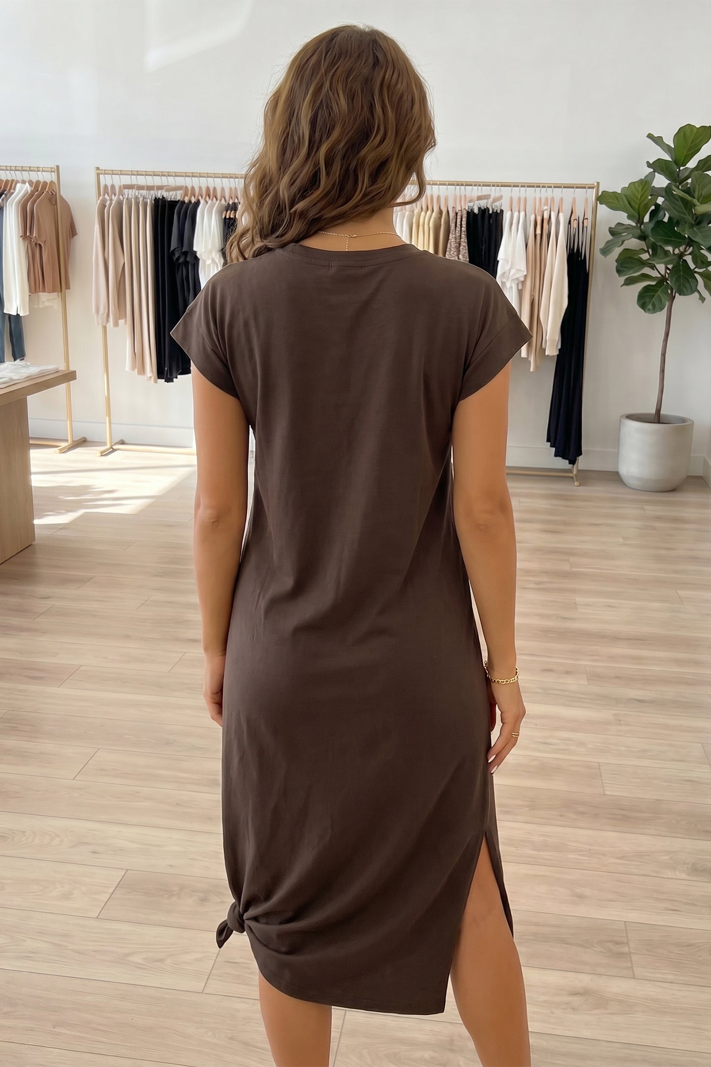 Rhinestone Western  T-Shirt Dress
