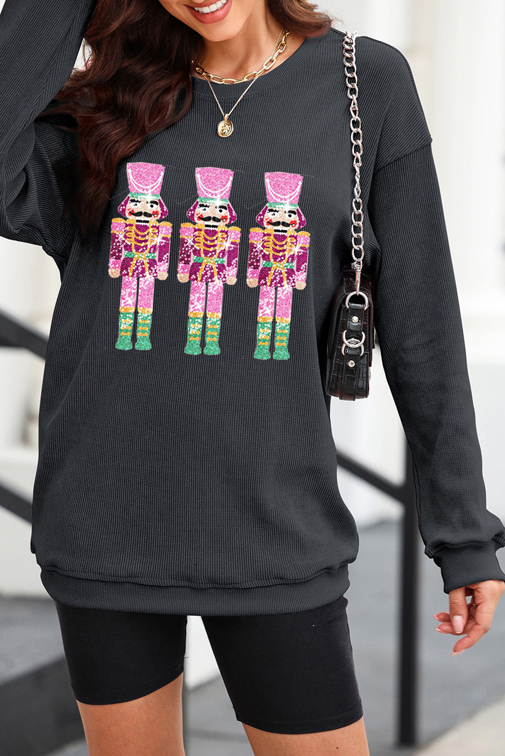 Sequin Nutcracker Sweatshirt