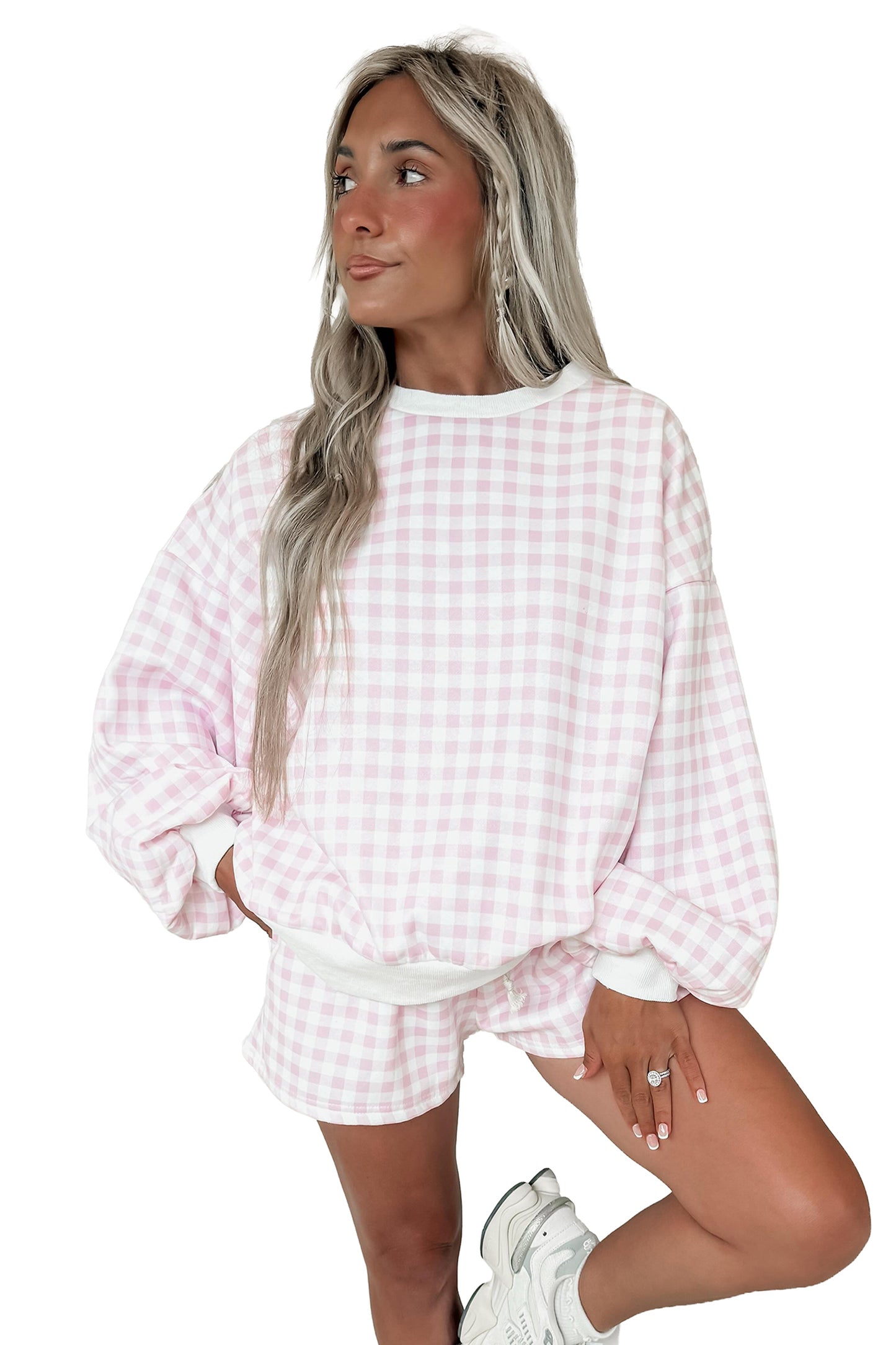 Gingham Shorts Set