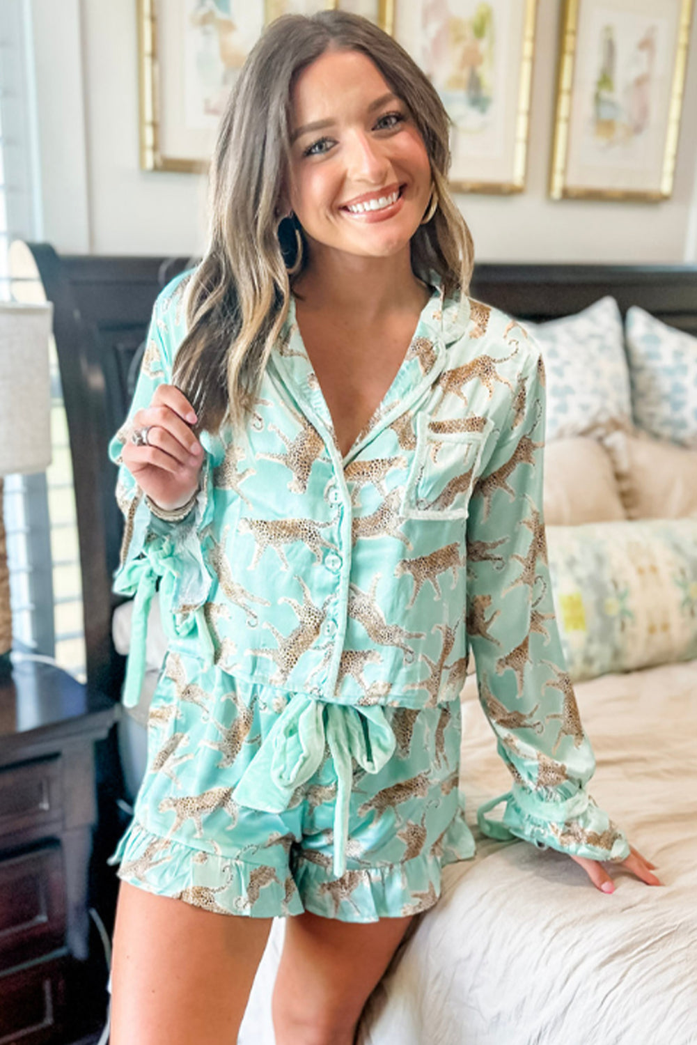 Leopard Pajama Set