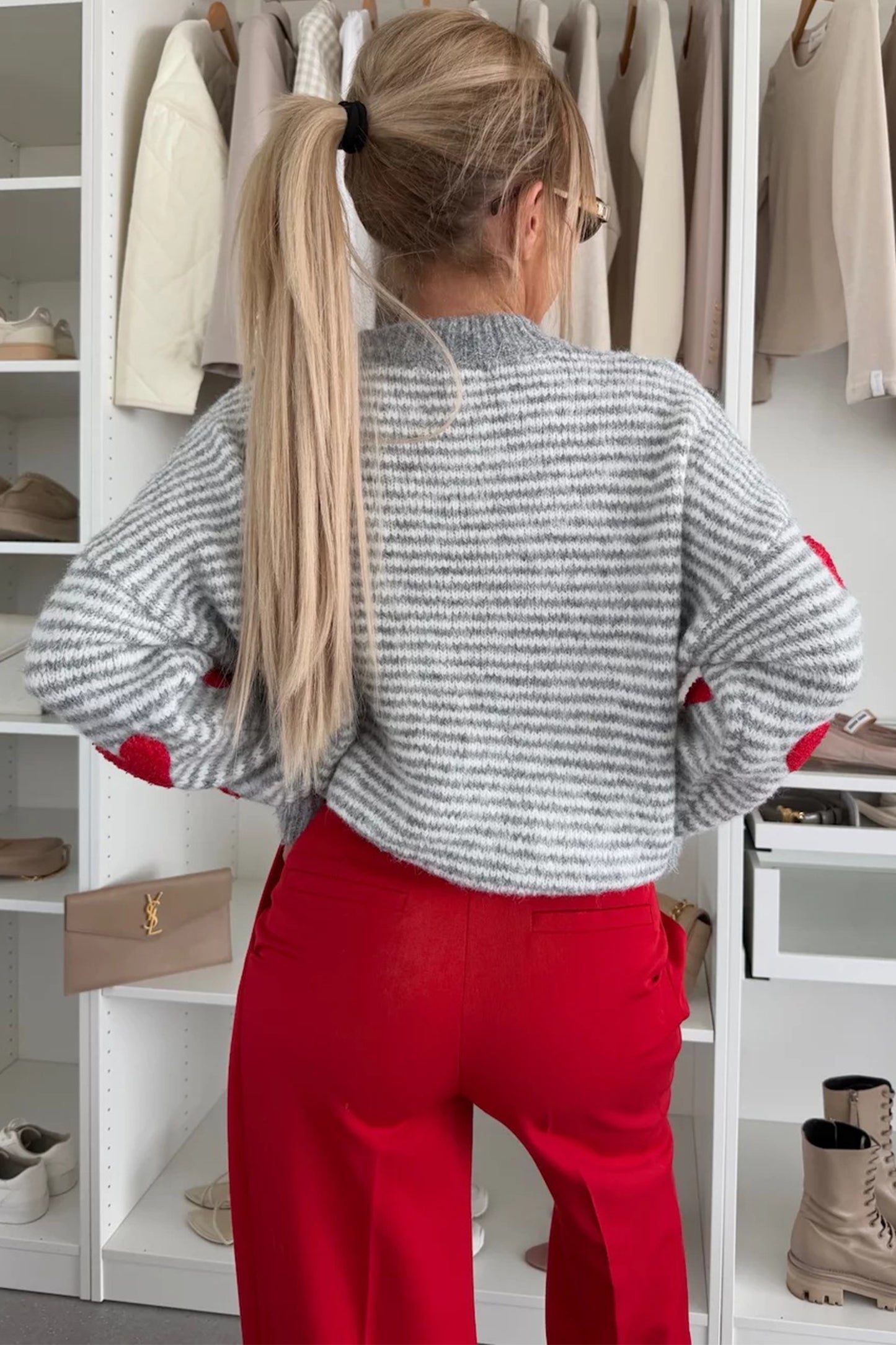 Striped Valentine's Sweater