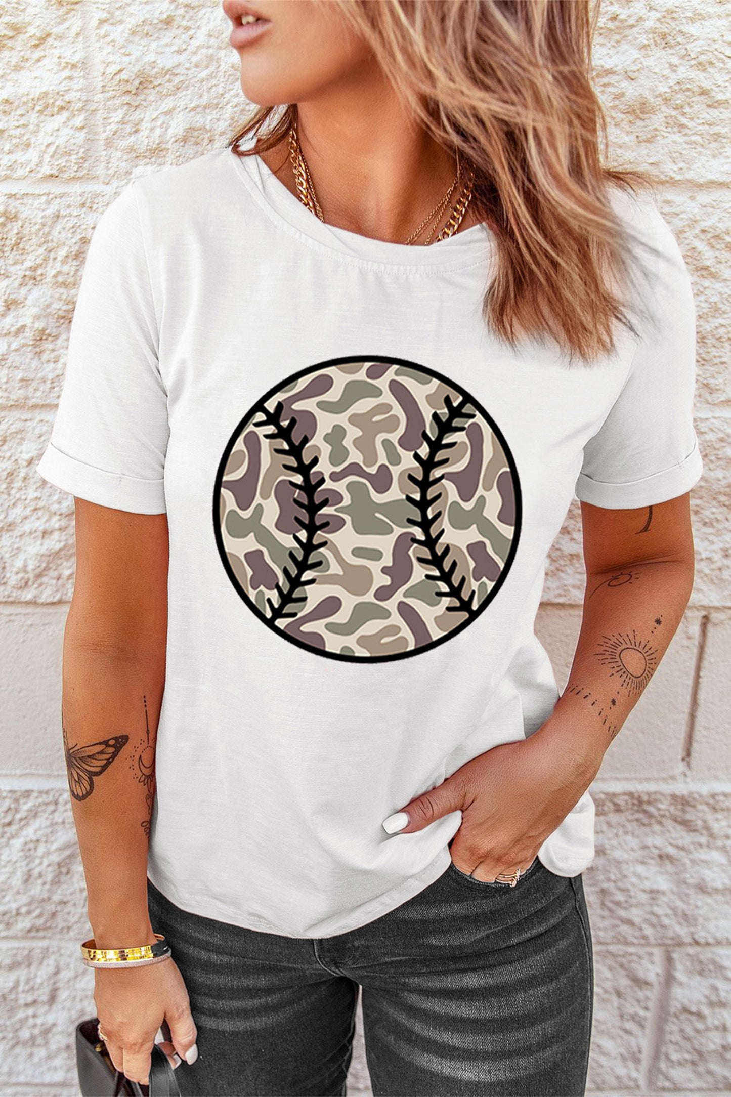 Camo Baseball Tee