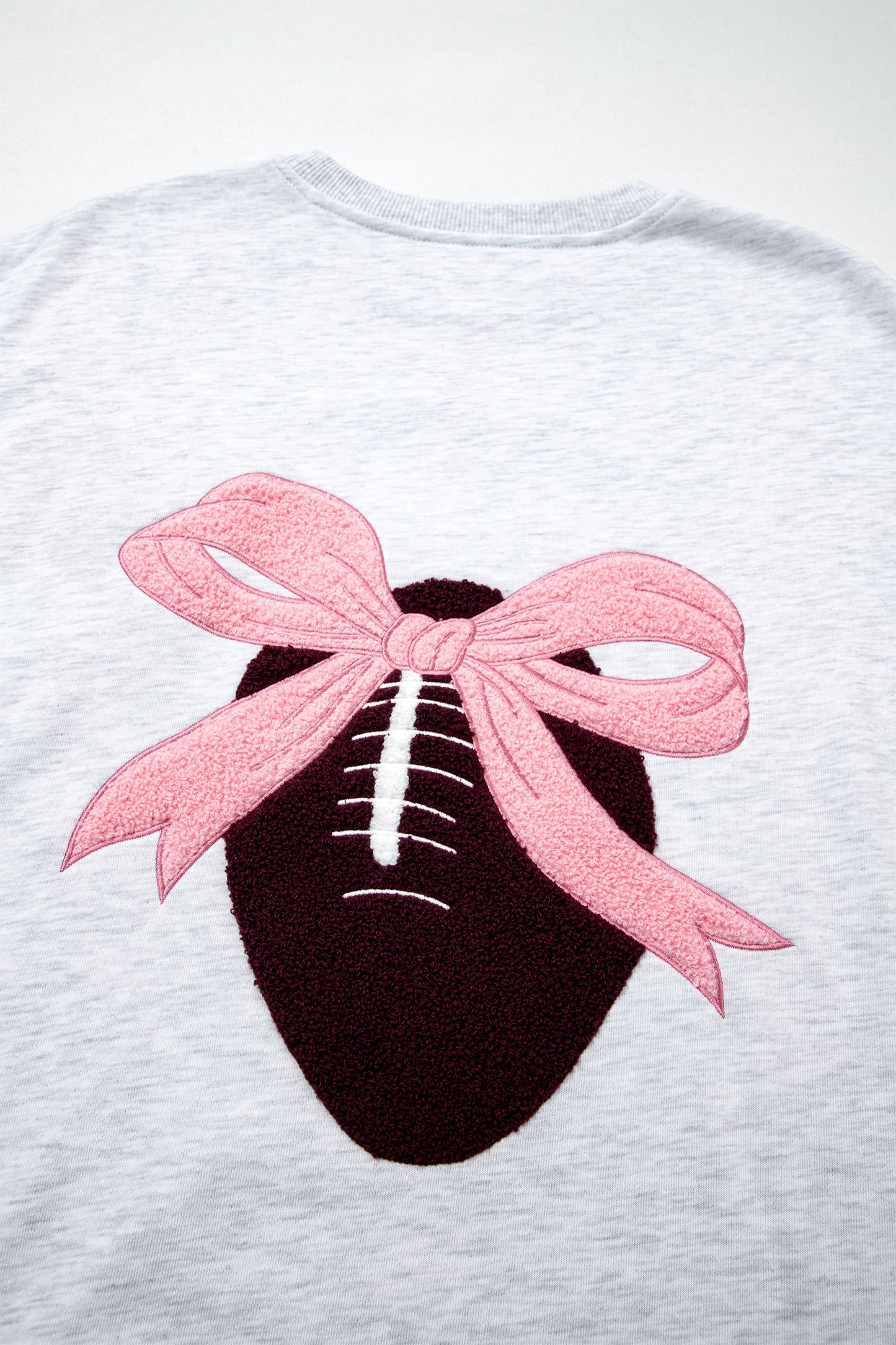 Embroidered Football Sweatshirt