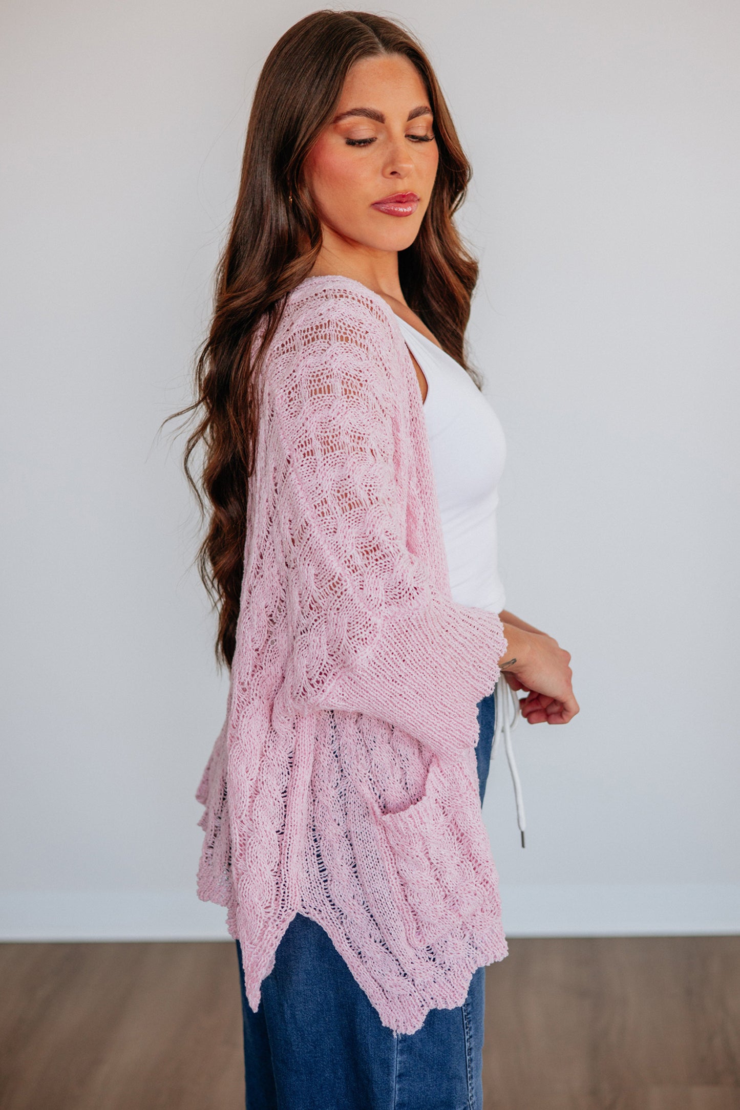 Open Front Crochet Cardigan