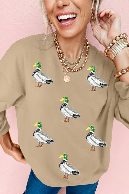 Sequin Mallard Duck Sweatshirt