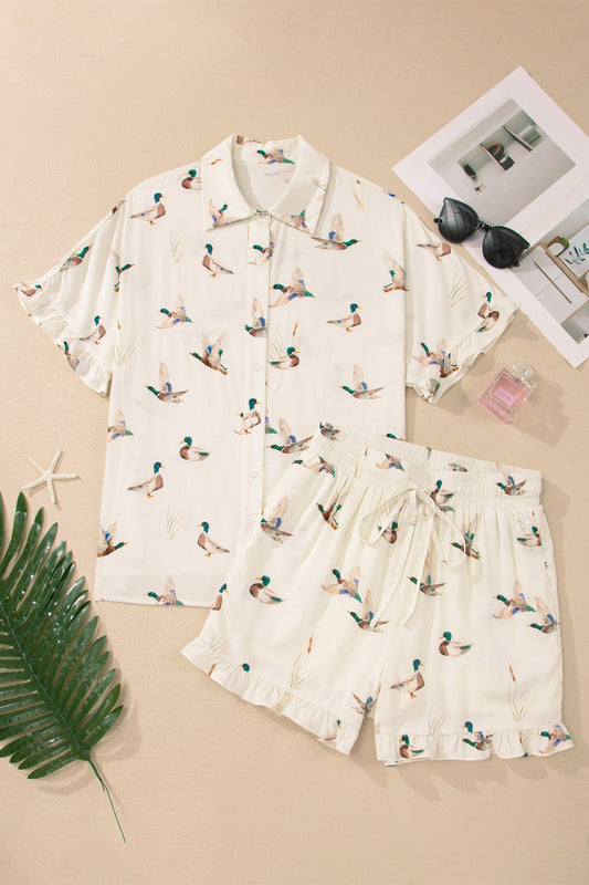 Satin Mallard Pajamas