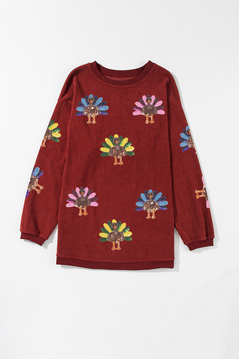 Sequin Turkey Oversized Sweatshirt